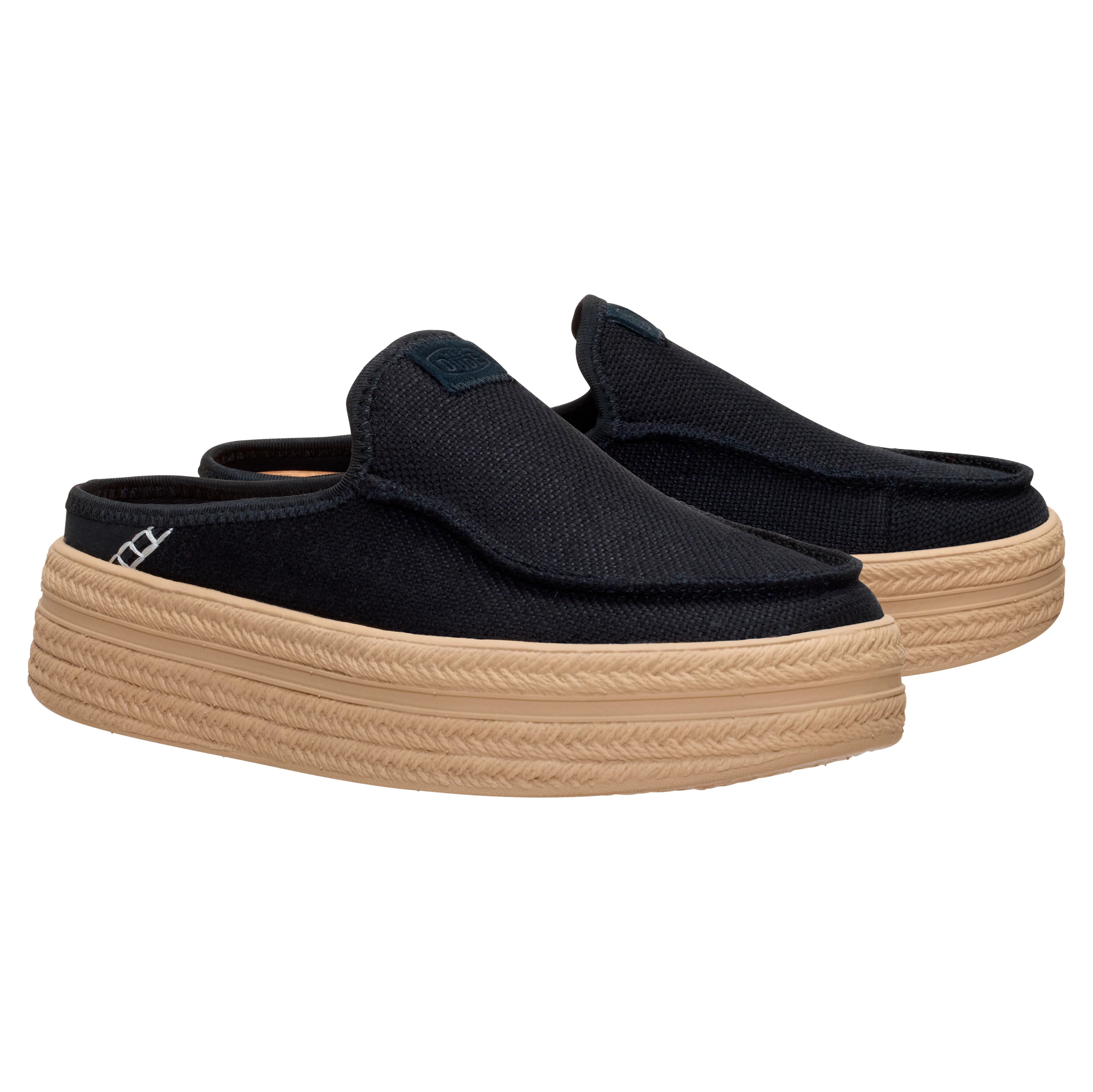 AUSTIN LIFT ESPADRILLE WOVEN BLACK - Image 4