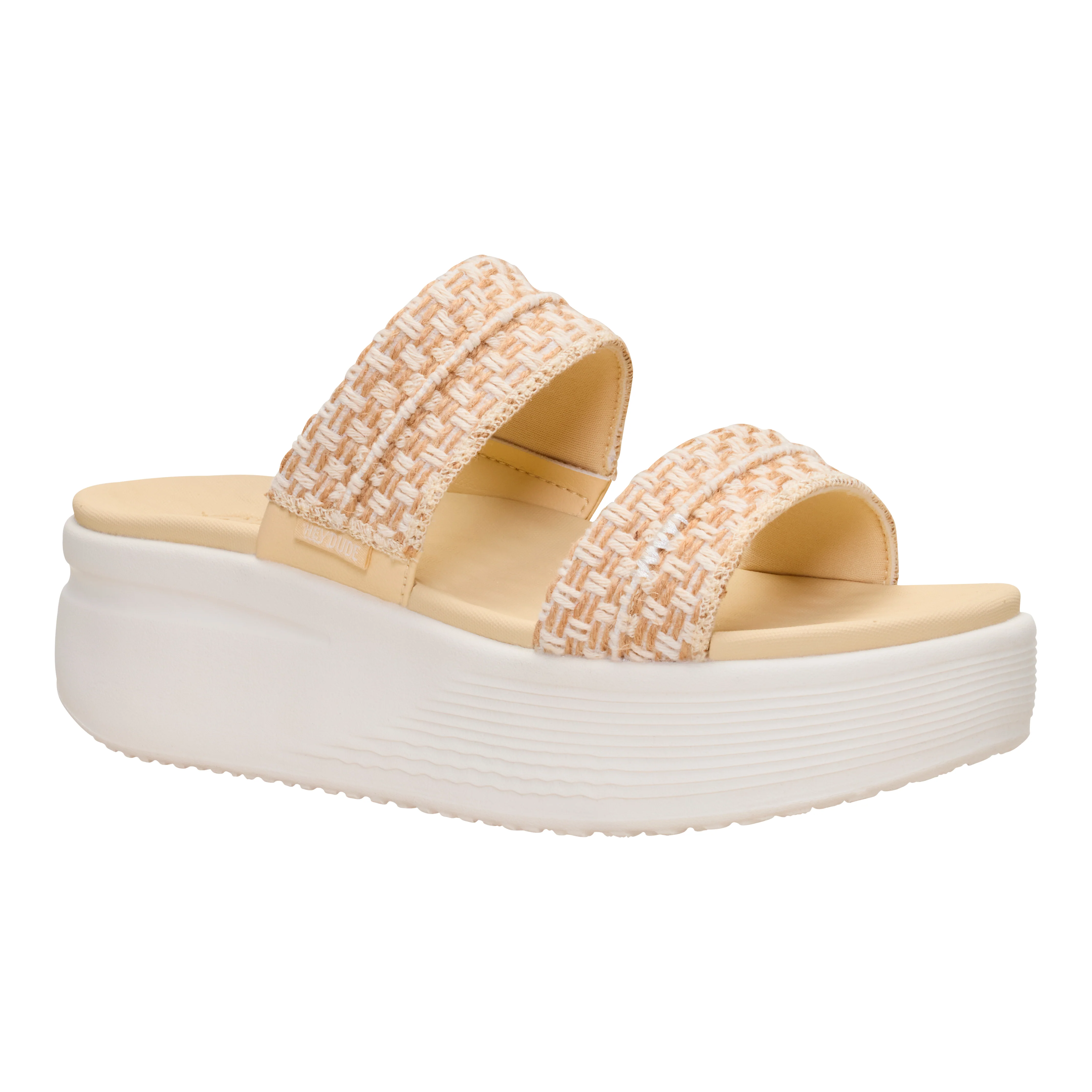AUSTIN SLIDE WOVEN BOULDER TAN/EGRET - Image 3