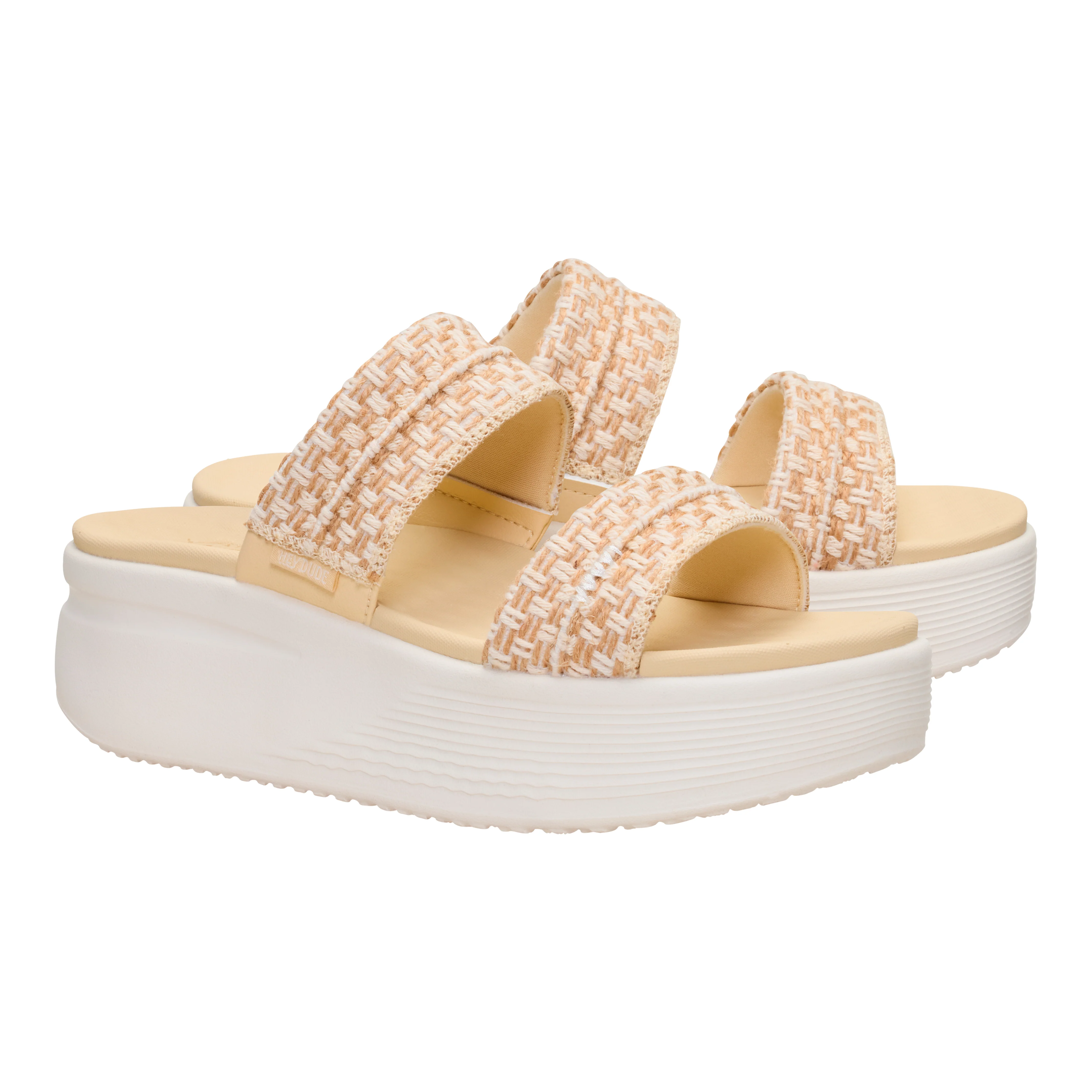 AUSTIN SLIDE WOVEN BOULDER TAN/EGRET - Image 4