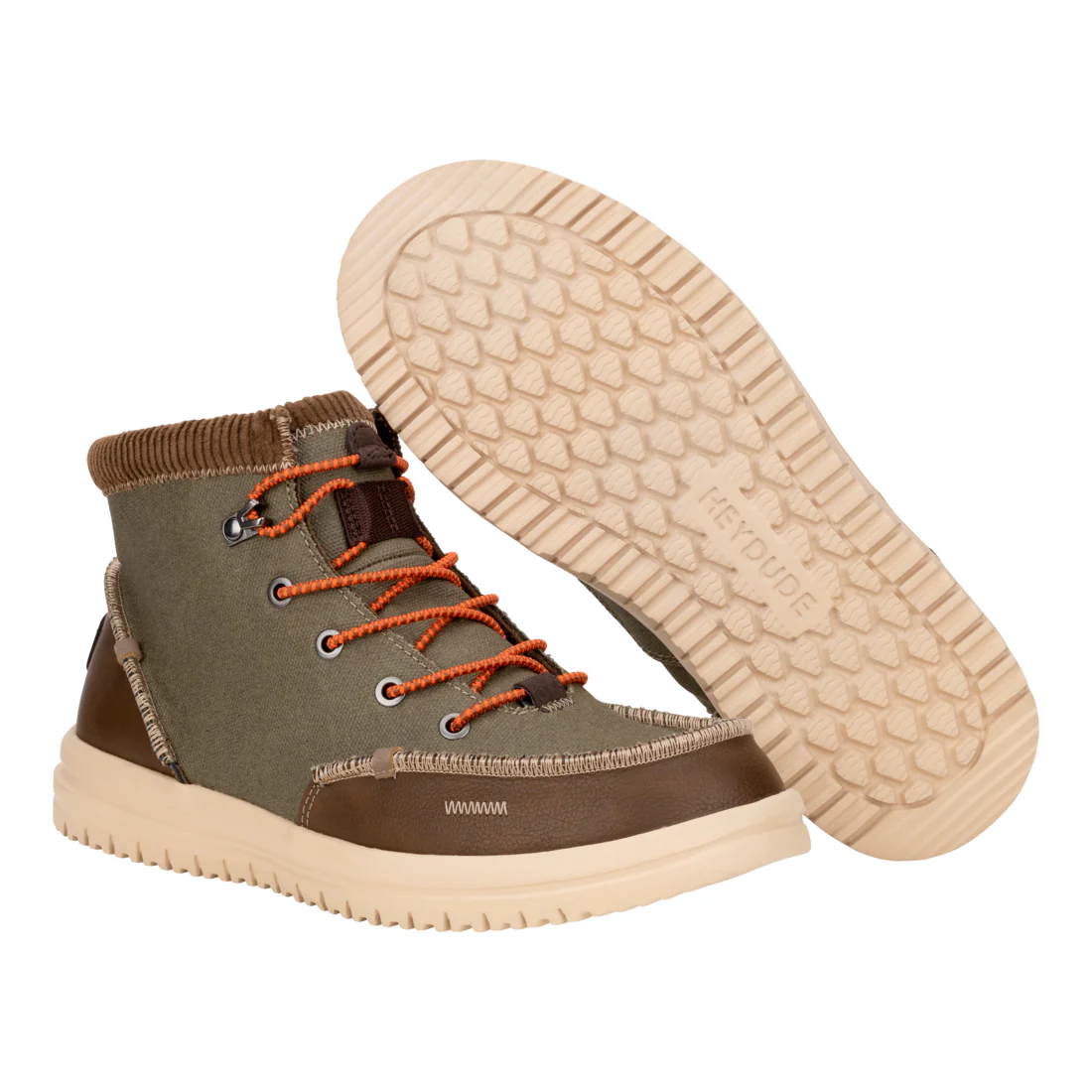 BRADLEY CORDUROY COLLAR DUSTY OLIVE/TAN - Image 3
