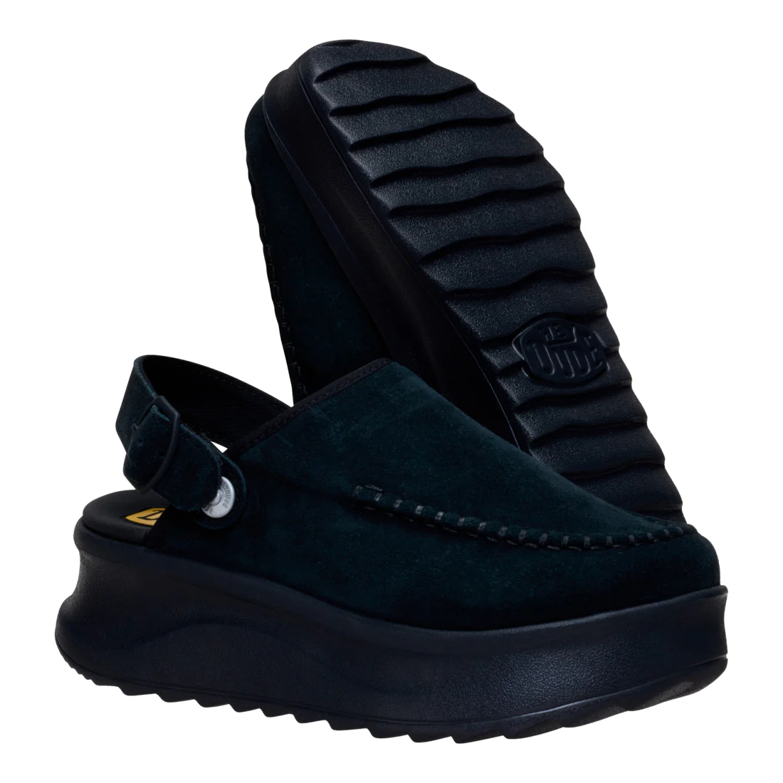 DELRAY CLOG SUEDE BLACK - Image 4