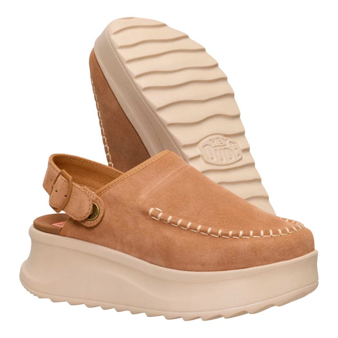 DELRAY CLOG SUEDE TAN - Image 5
