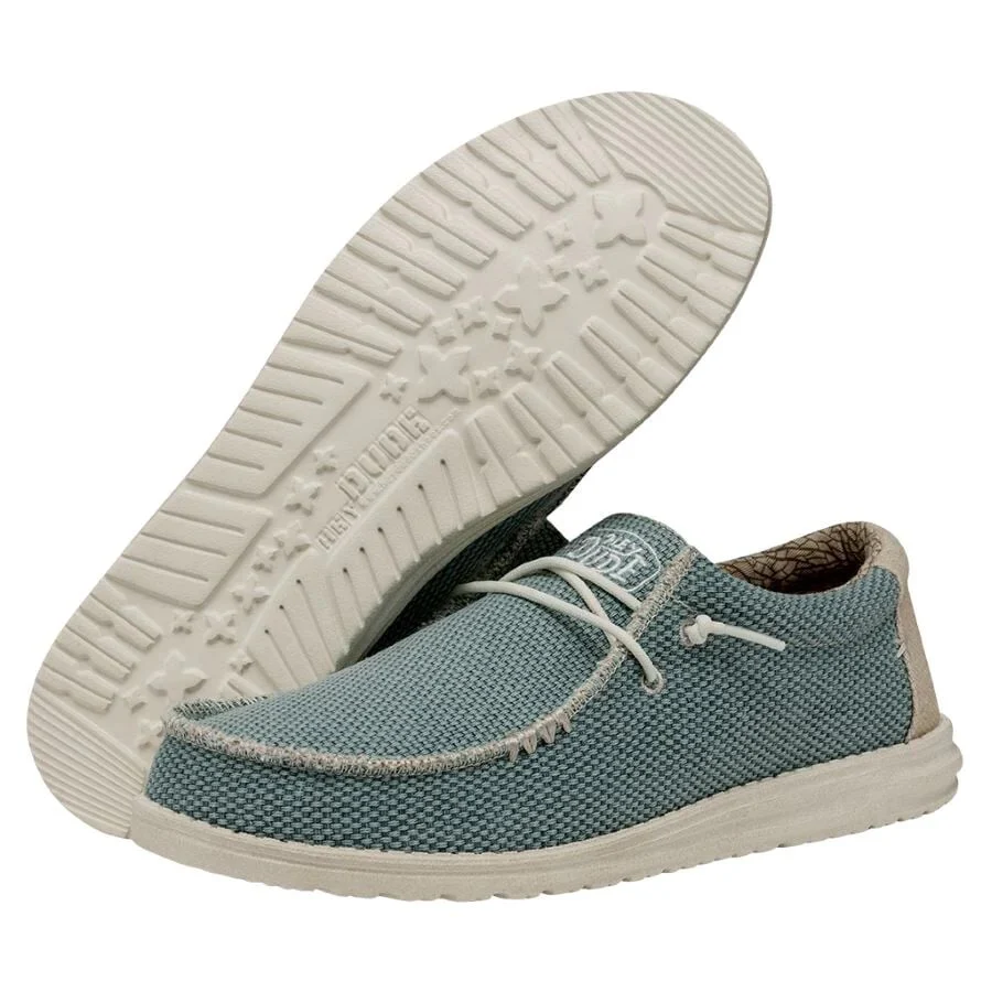 WALLY BRAIDED AQUA/TAN - Image 3