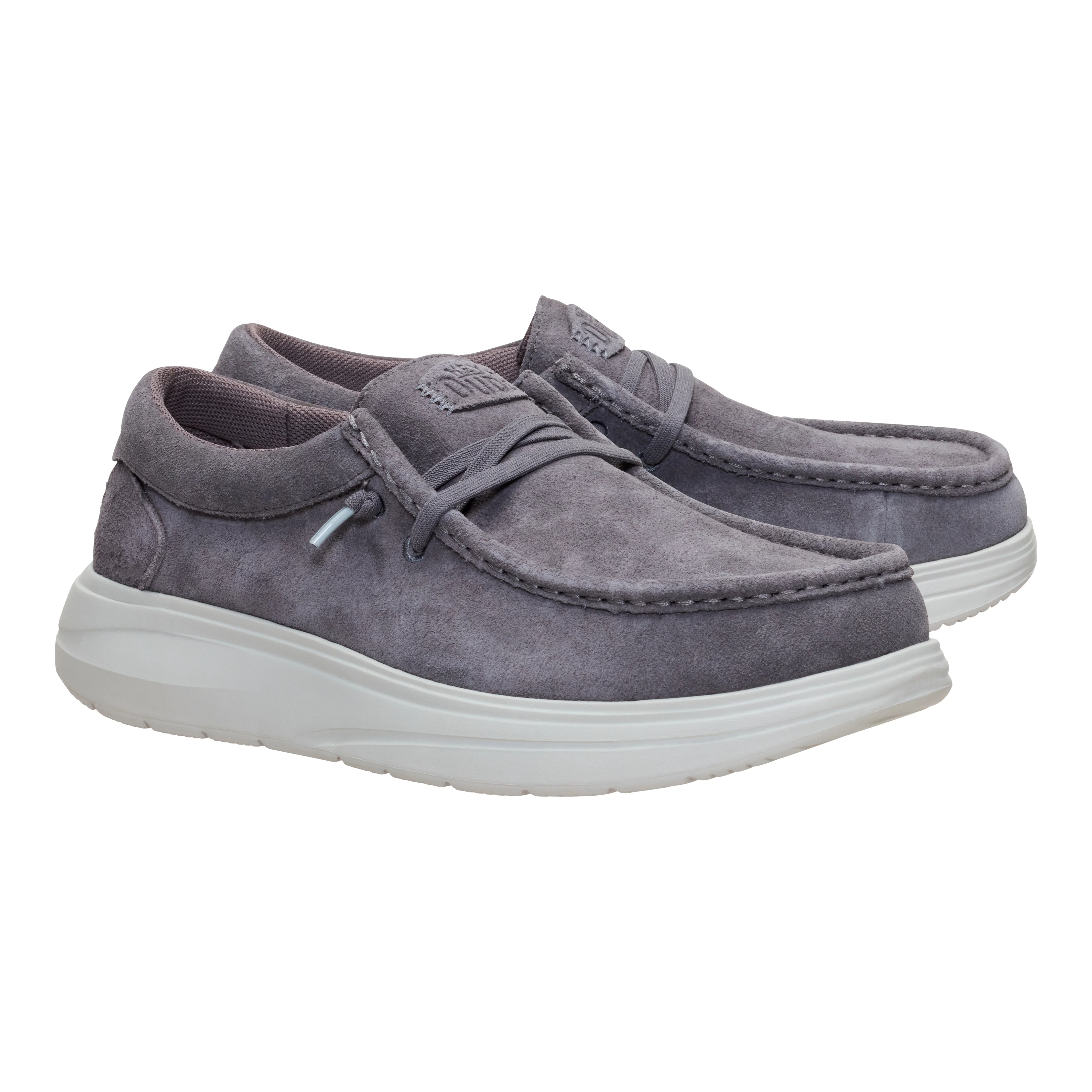 WALLY COMF SUEDE GULL GREY/DAWN BLUE - Image 3