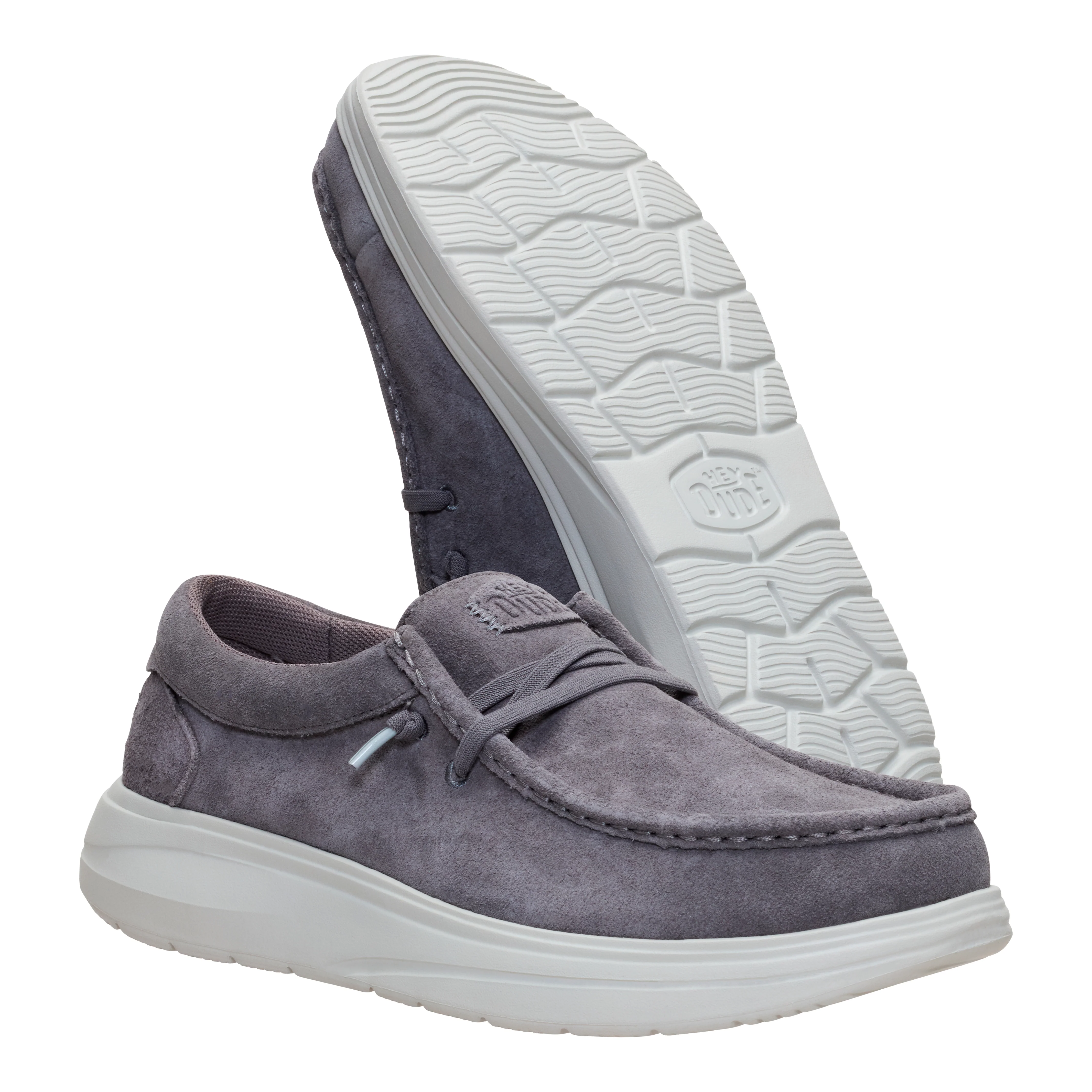 WALLY COMF SUEDE GULL GREY/DAWN BLUE - Image 4