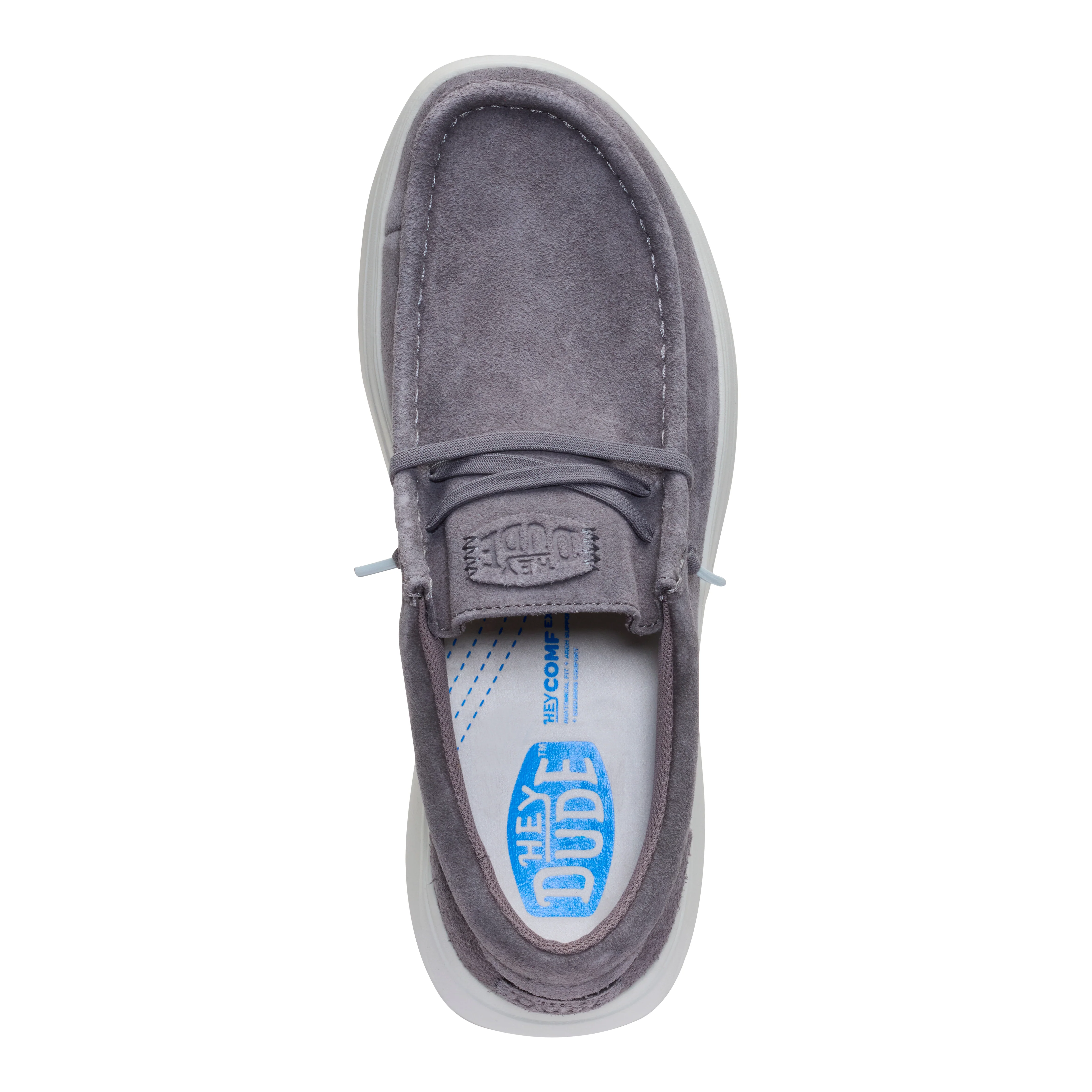 WALLY COMF SUEDE GULL GREY/DAWN BLUE - Image 7
