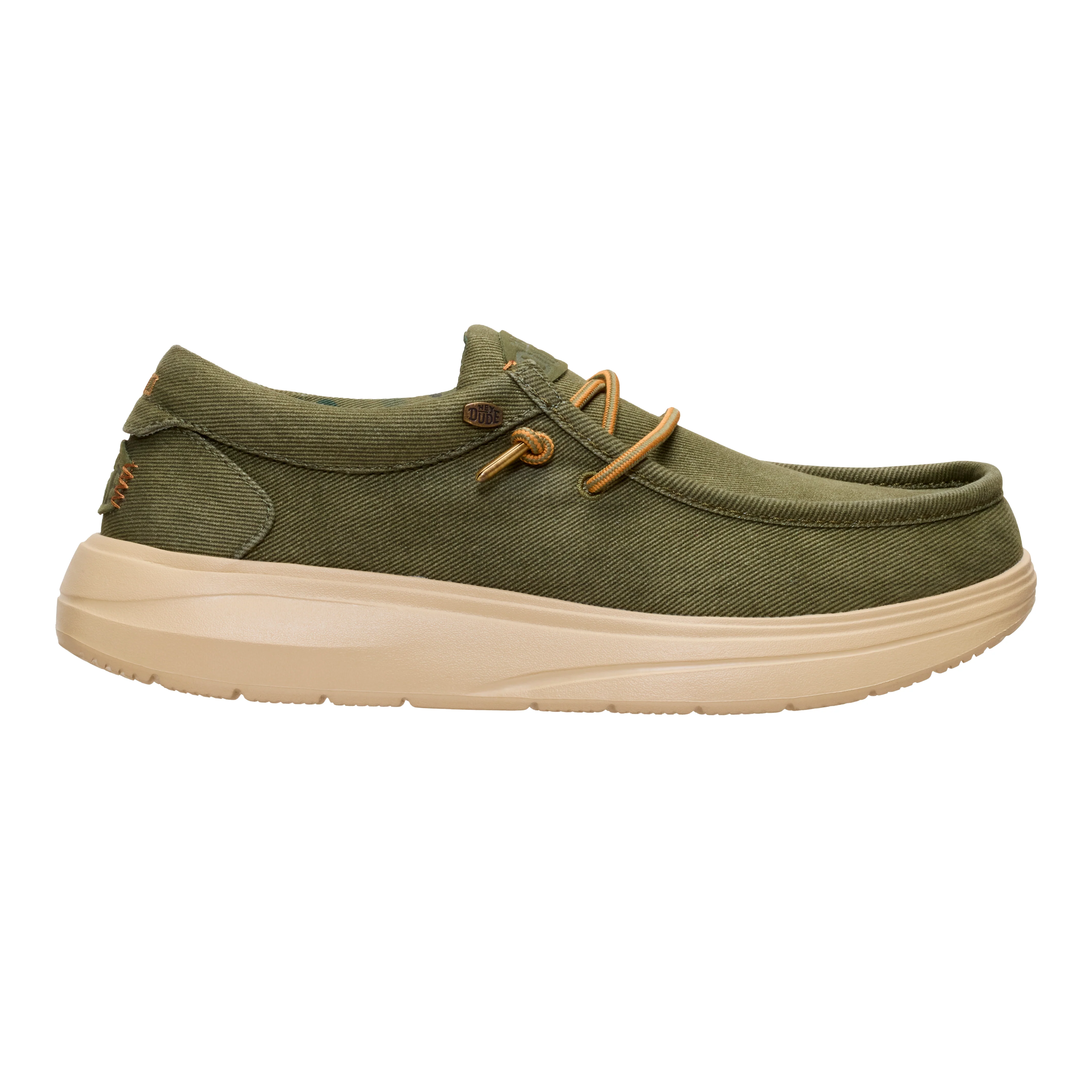 WALLY COMF WORN TWILL BURNT OLIVE/BOULDER TAN - Image 3