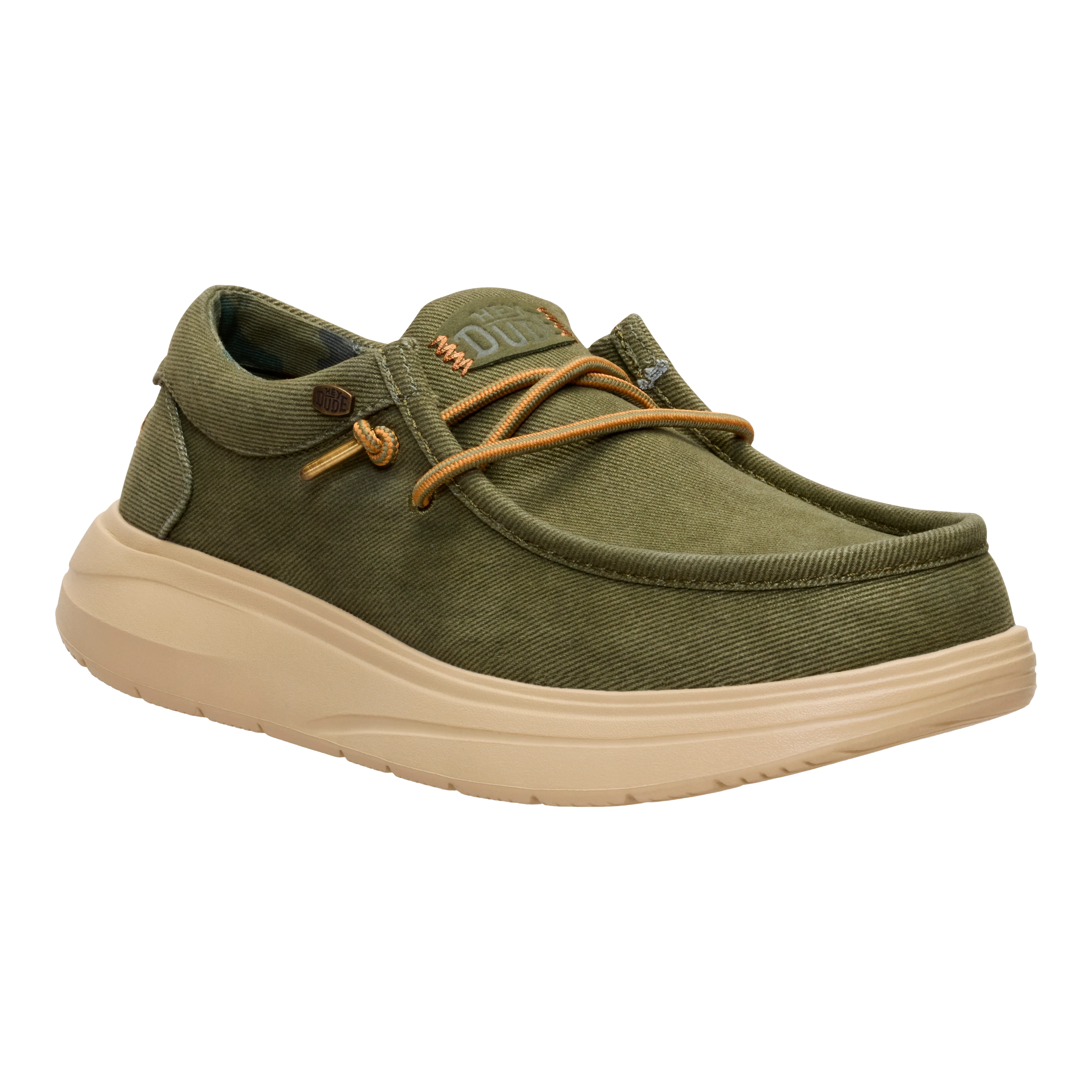 WALLY COMF WORN TWILL BURNT OLIVE/BOULDER TAN - Image 4