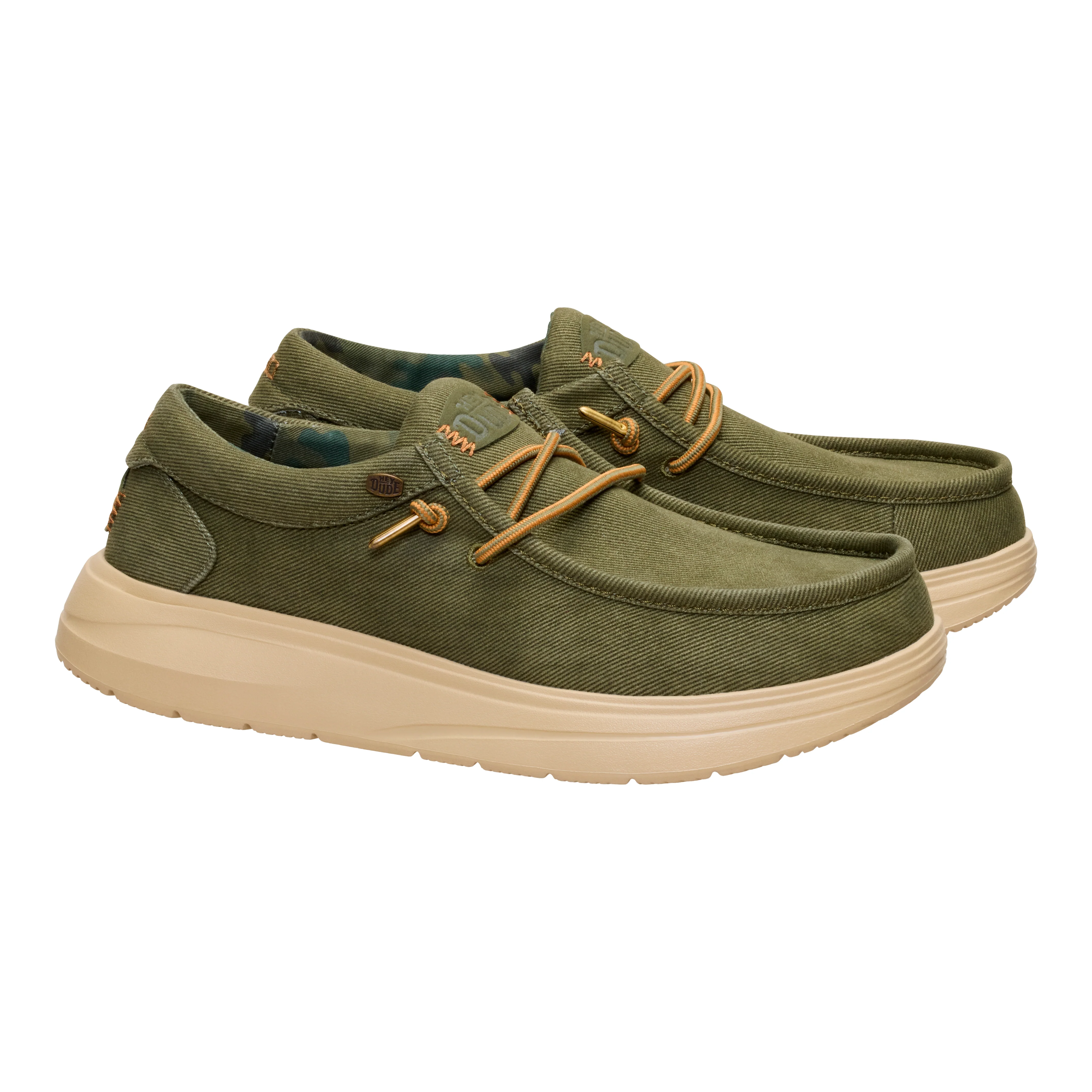 WALLY COMF WORN TWILL BURNT OLIVE/BOULDER TAN - Image 5
