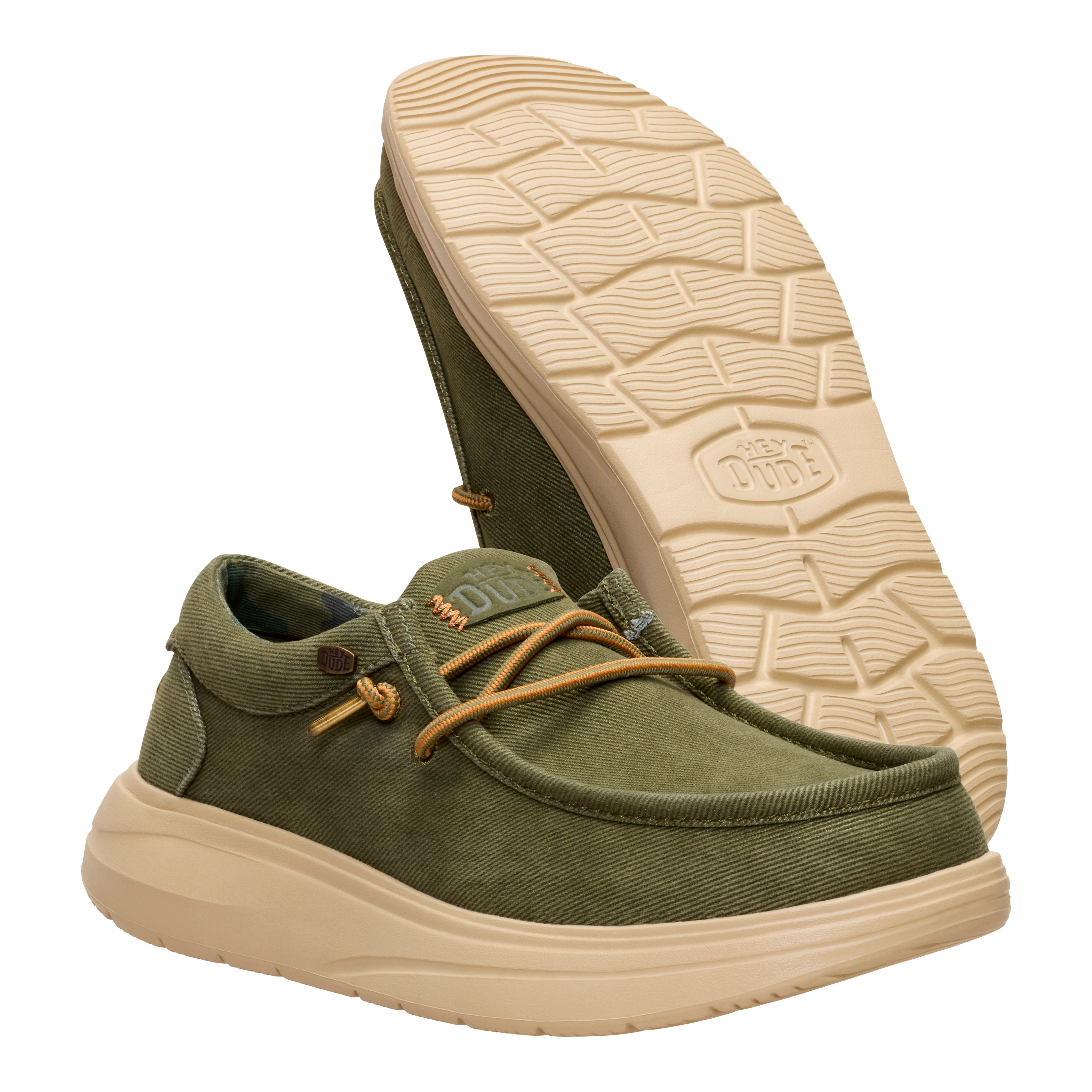 WALLY COMF WORN TWILL BURNT OLIVE/BOULDER TAN - Image 6