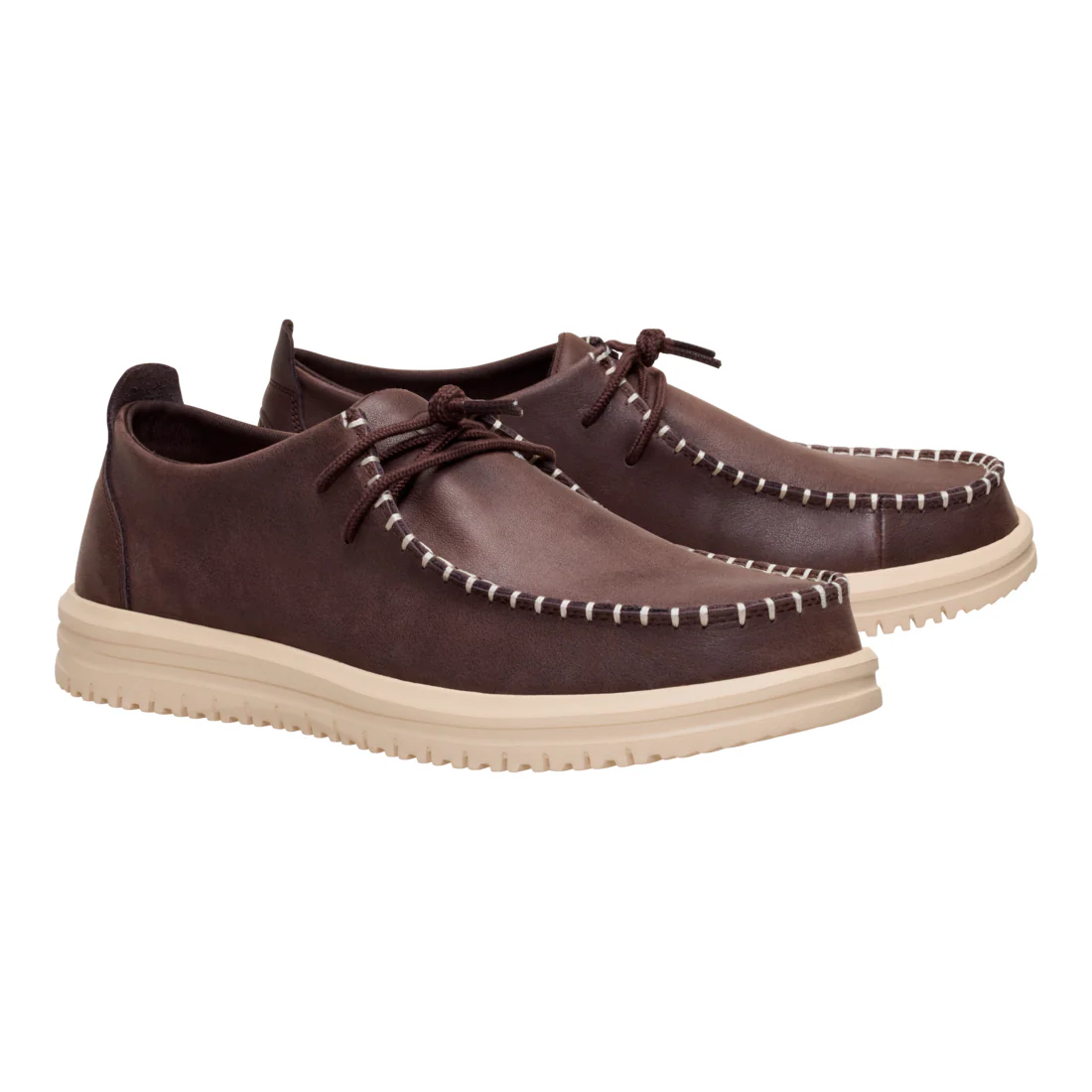 WALLY NXT MOC LEATHER MOLE BROWN/WOOD ASH - Image 3