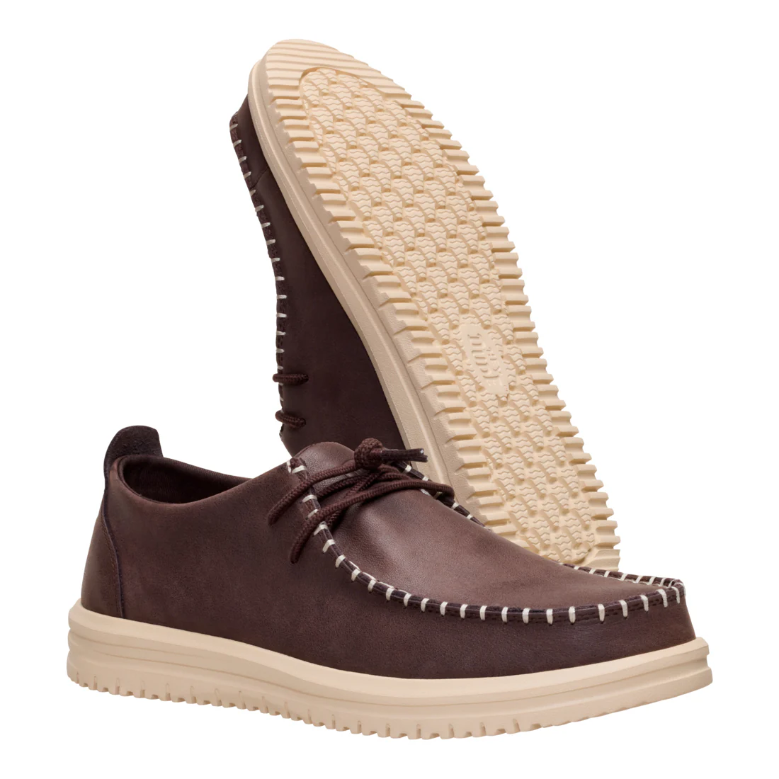 WALLY NXT MOC LEATHER MOLE BROWN/WOOD ASH - Image 4