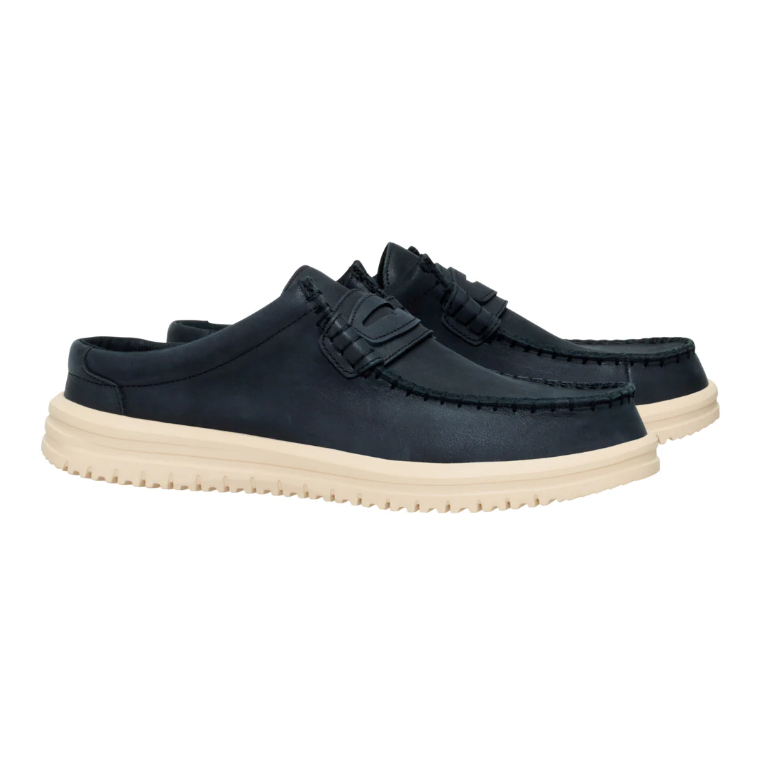 WALLY NXT MULE LEATHER BLACK/WOOD ASH - Image 3