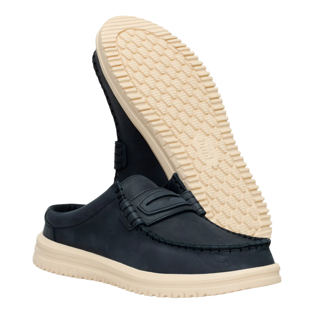 WALLY NXT MULE LEATHER BLACK/WOOD ASH - Image 4