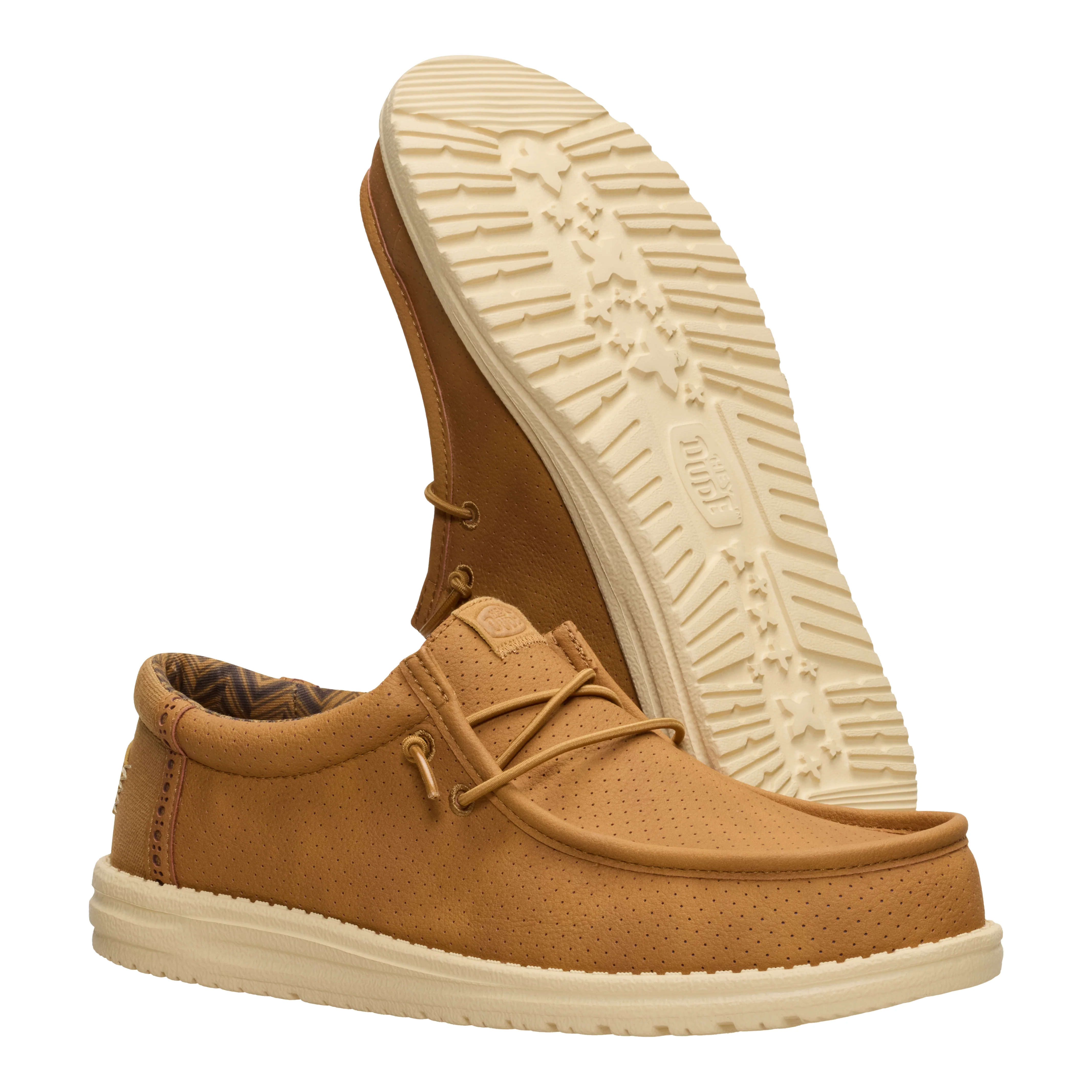 WALLY PERF CLASSIC FLANNEL BONE BROWN/BOULDER TAN - Image 4