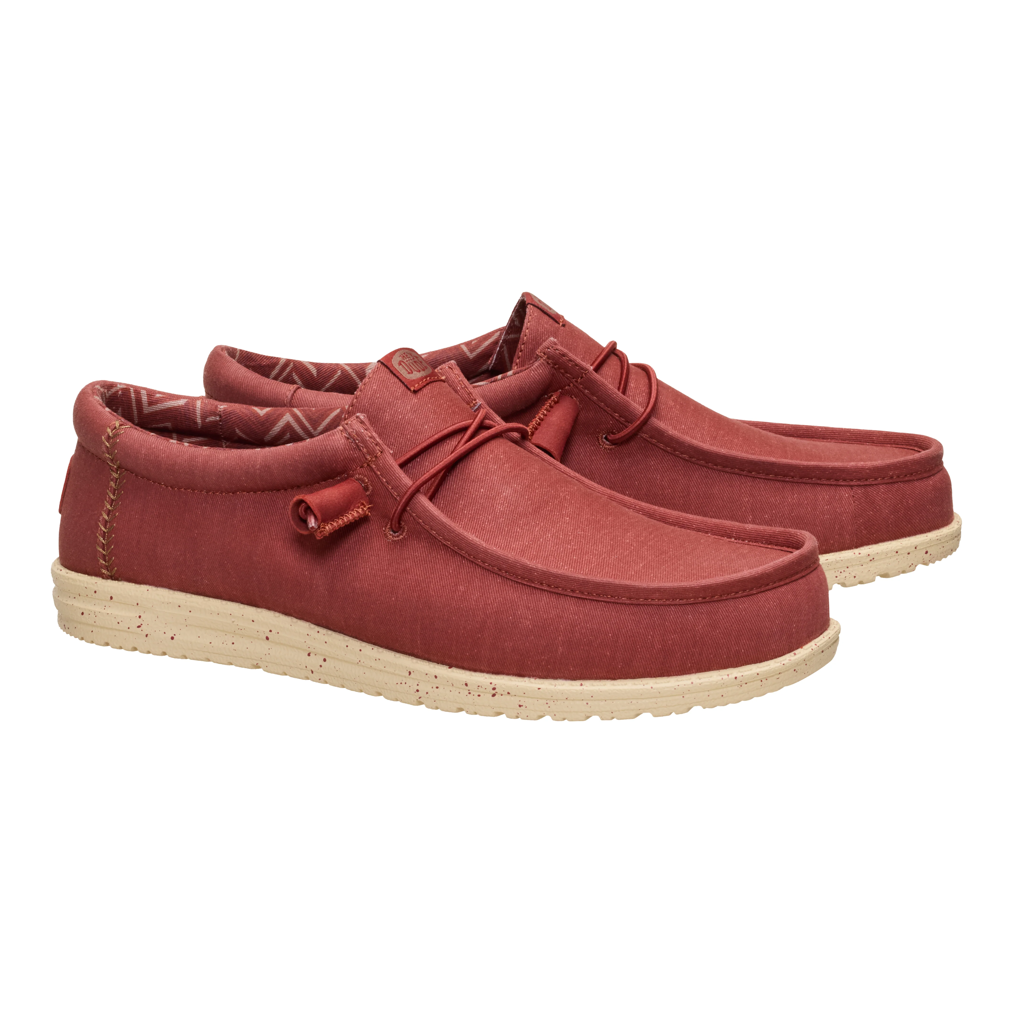 WALLY STRETCH CANVAS BURNT RED/BOULDER TAN - Image 4