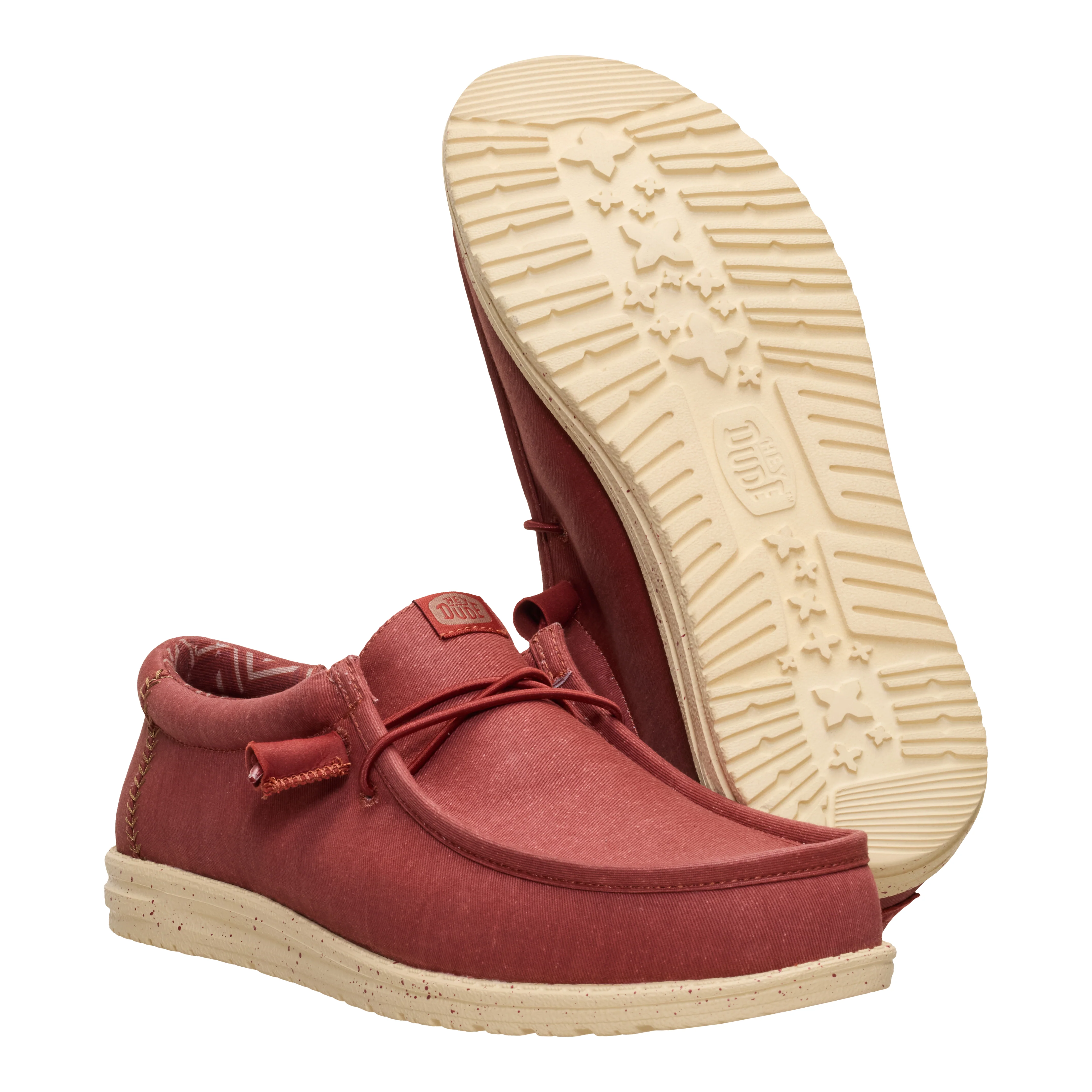 WALLY STRETCH CANVAS BURNT RED/BOULDER TAN - Image 5
