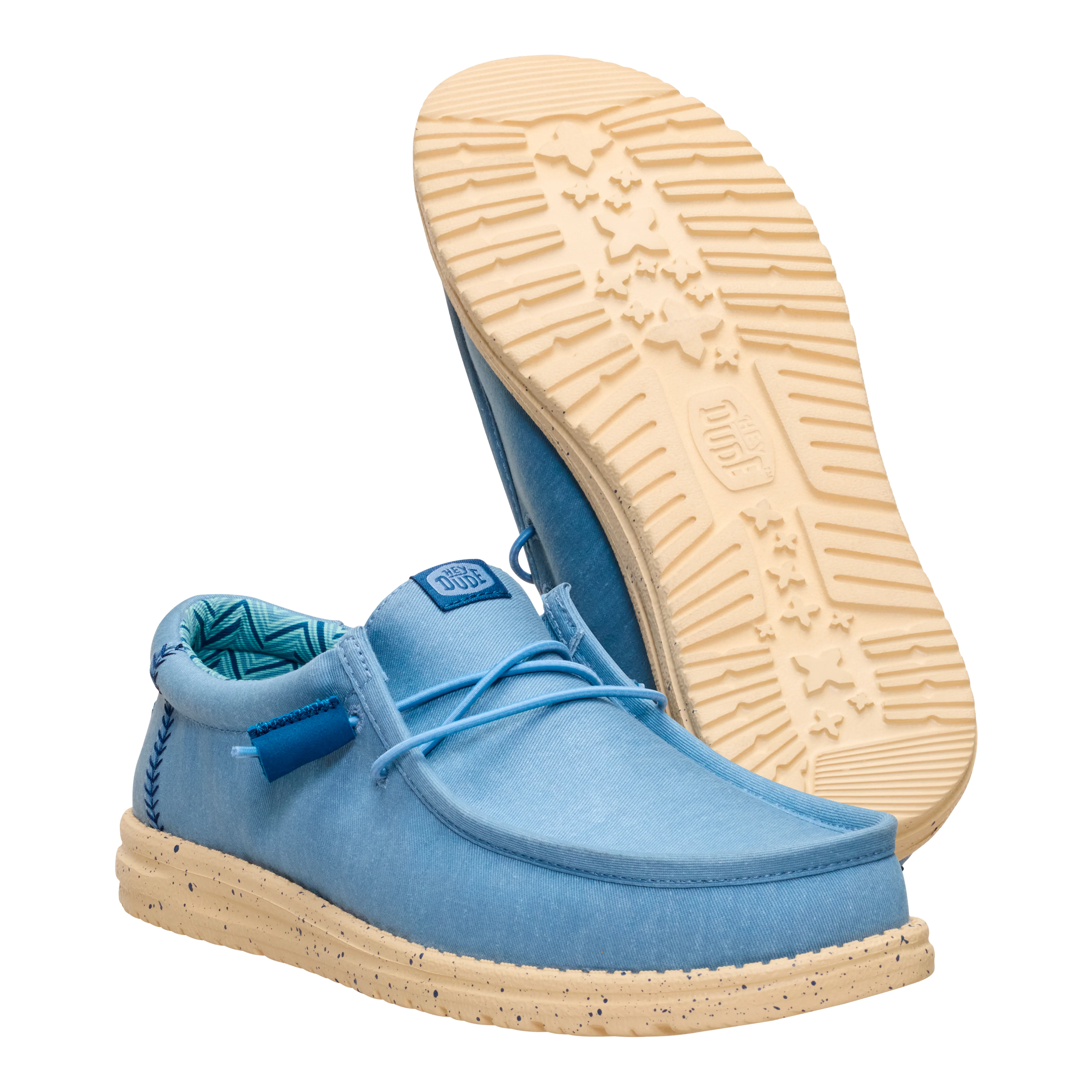 WALLY STRETCH CANVAS FADED DENIM/BOULDER TAN - Image 4