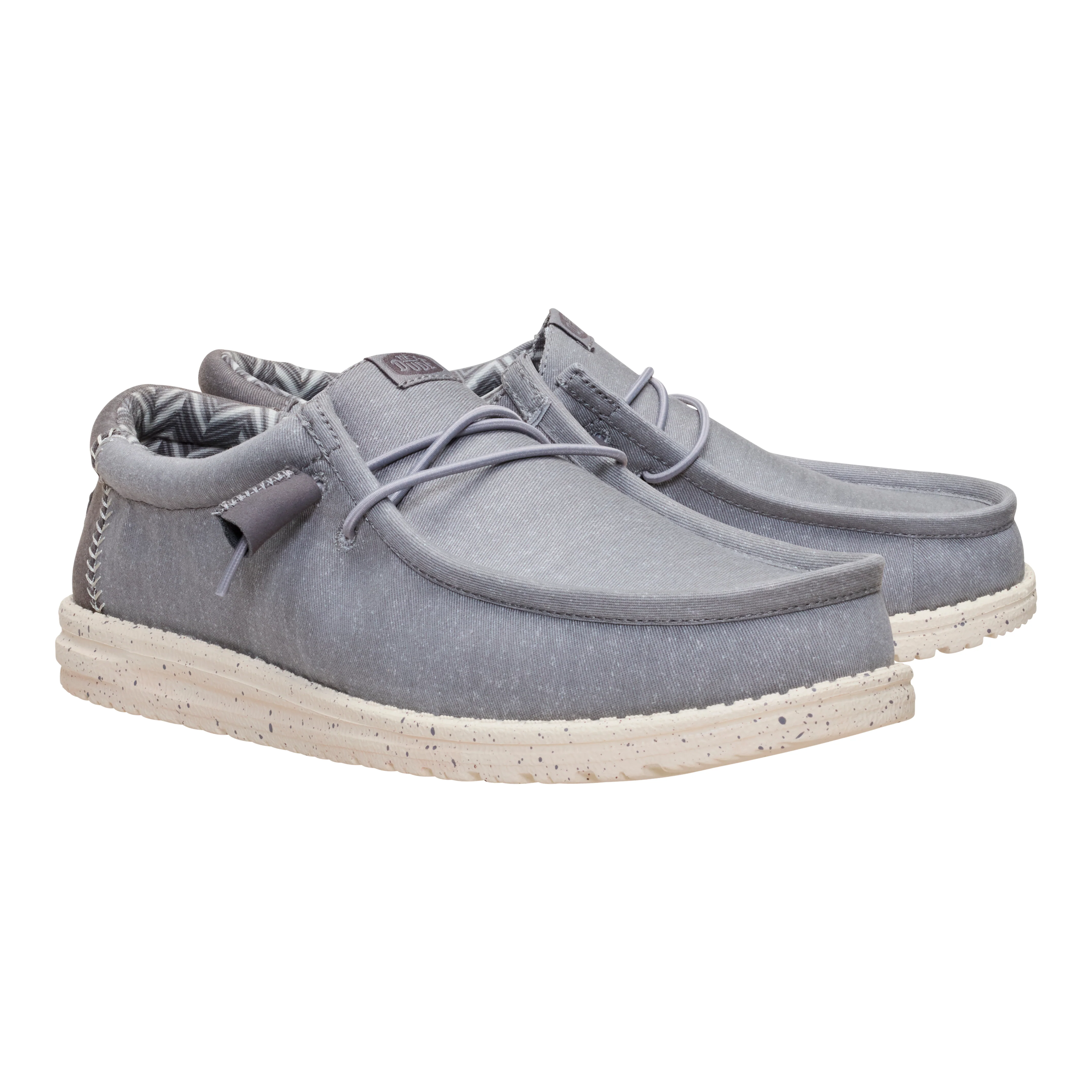 WALLY STRETCH CANVAS FLANNEL GREY/BONE WHITE - Image 3