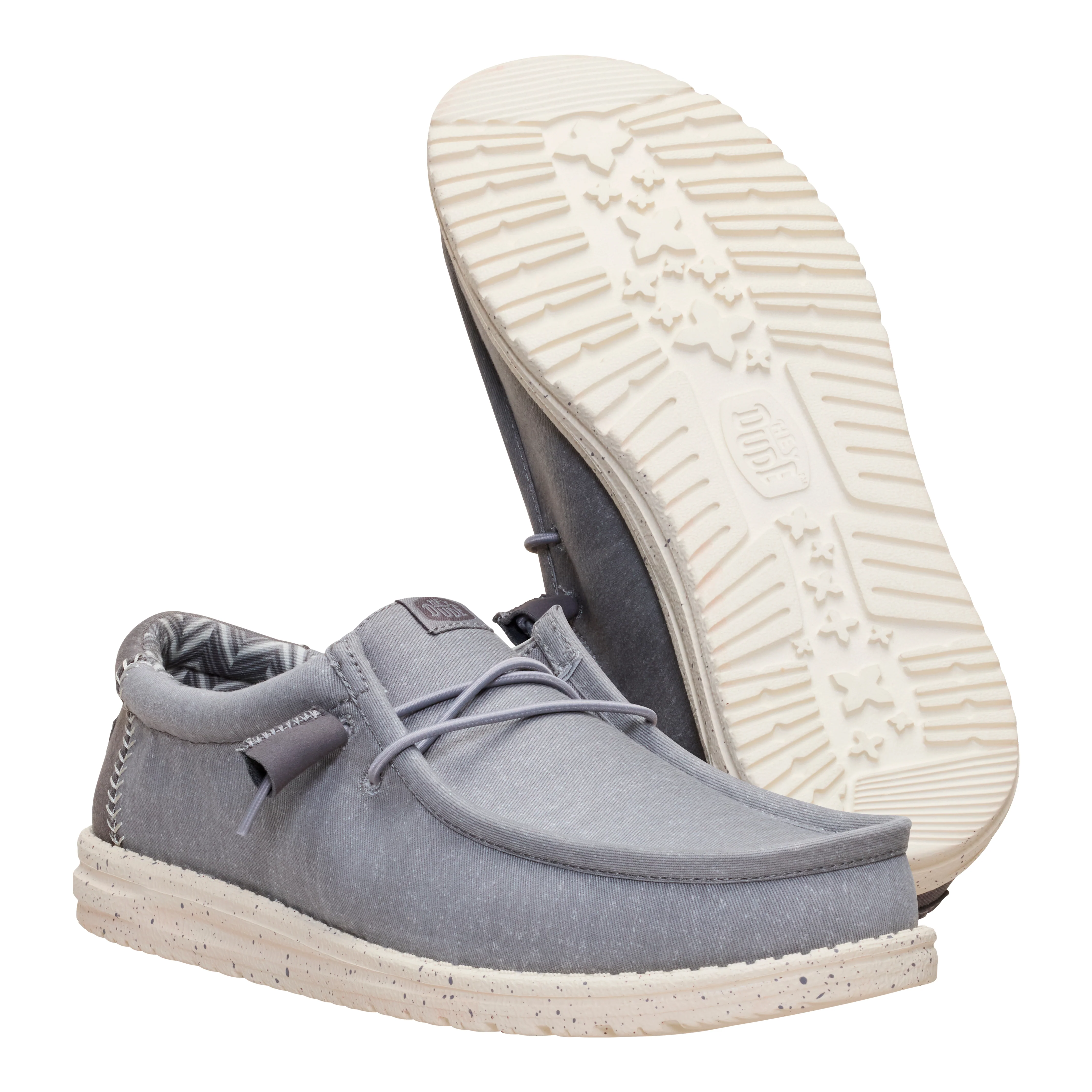 WALLY STRETCH CANVAS FLANNEL GREY/BONE WHITE - Image 4