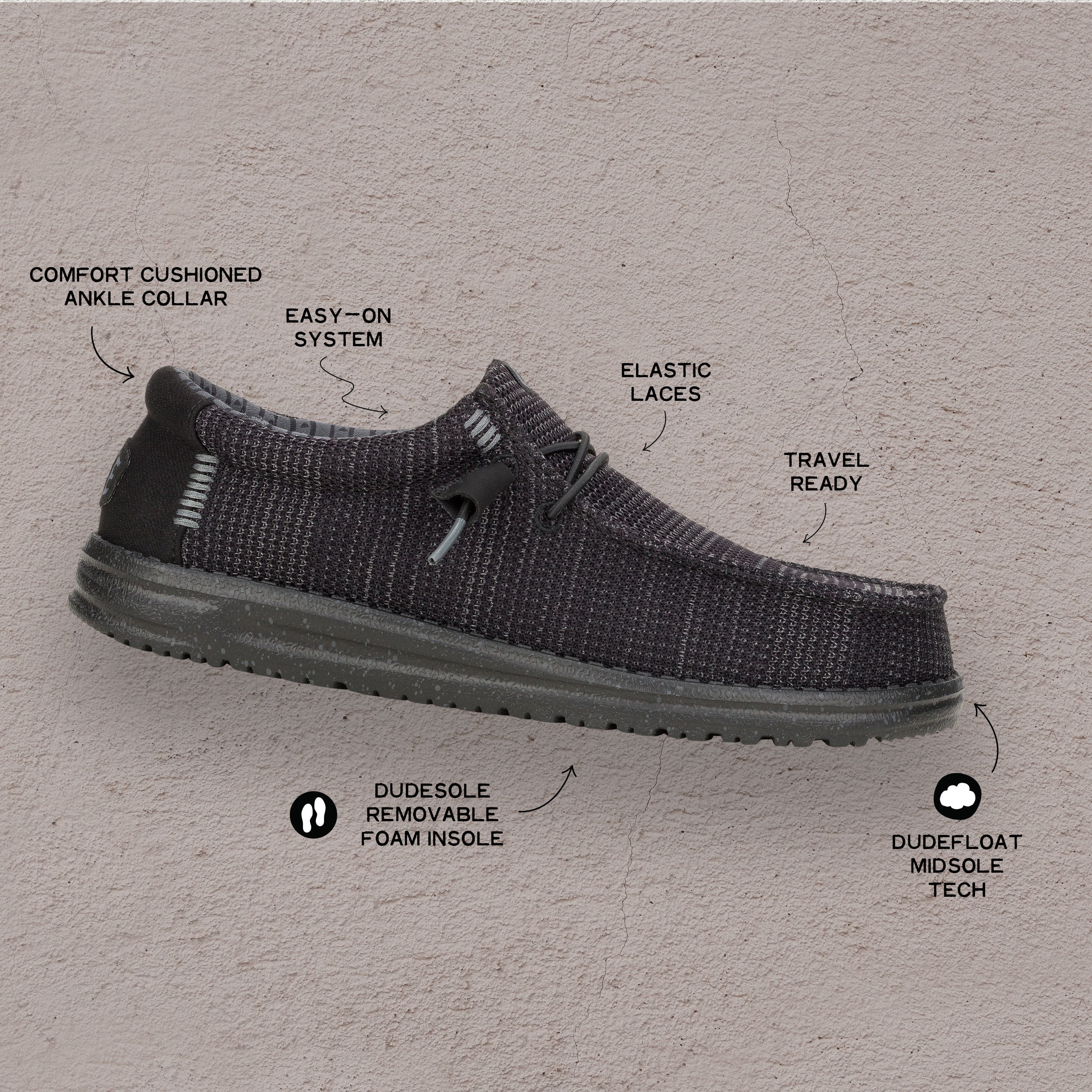 WALLY STRETCH SOX BLACK/BLACK - Image 9