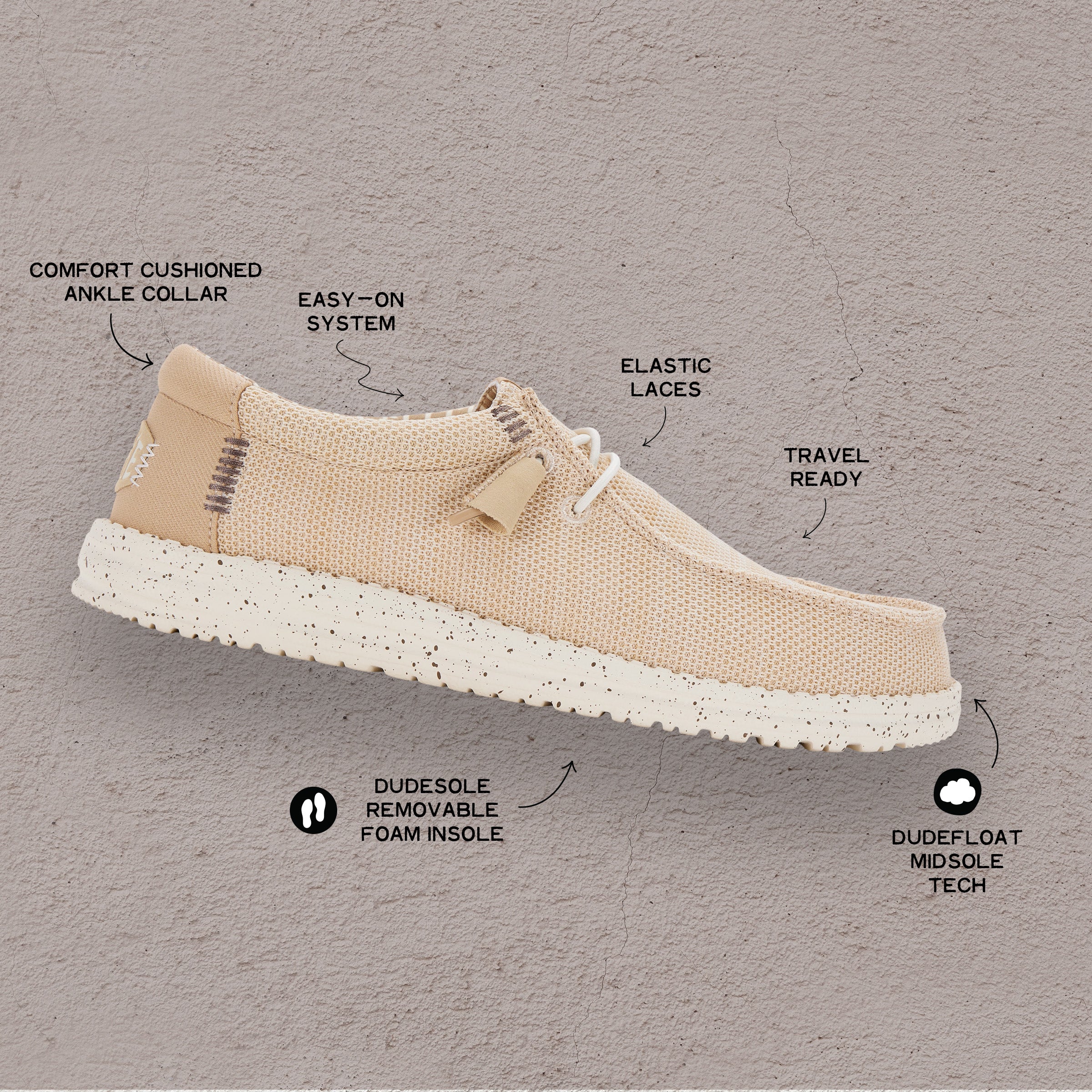 WALLY STRETCH SOX IRISH CREAM/EGRET - Image 8