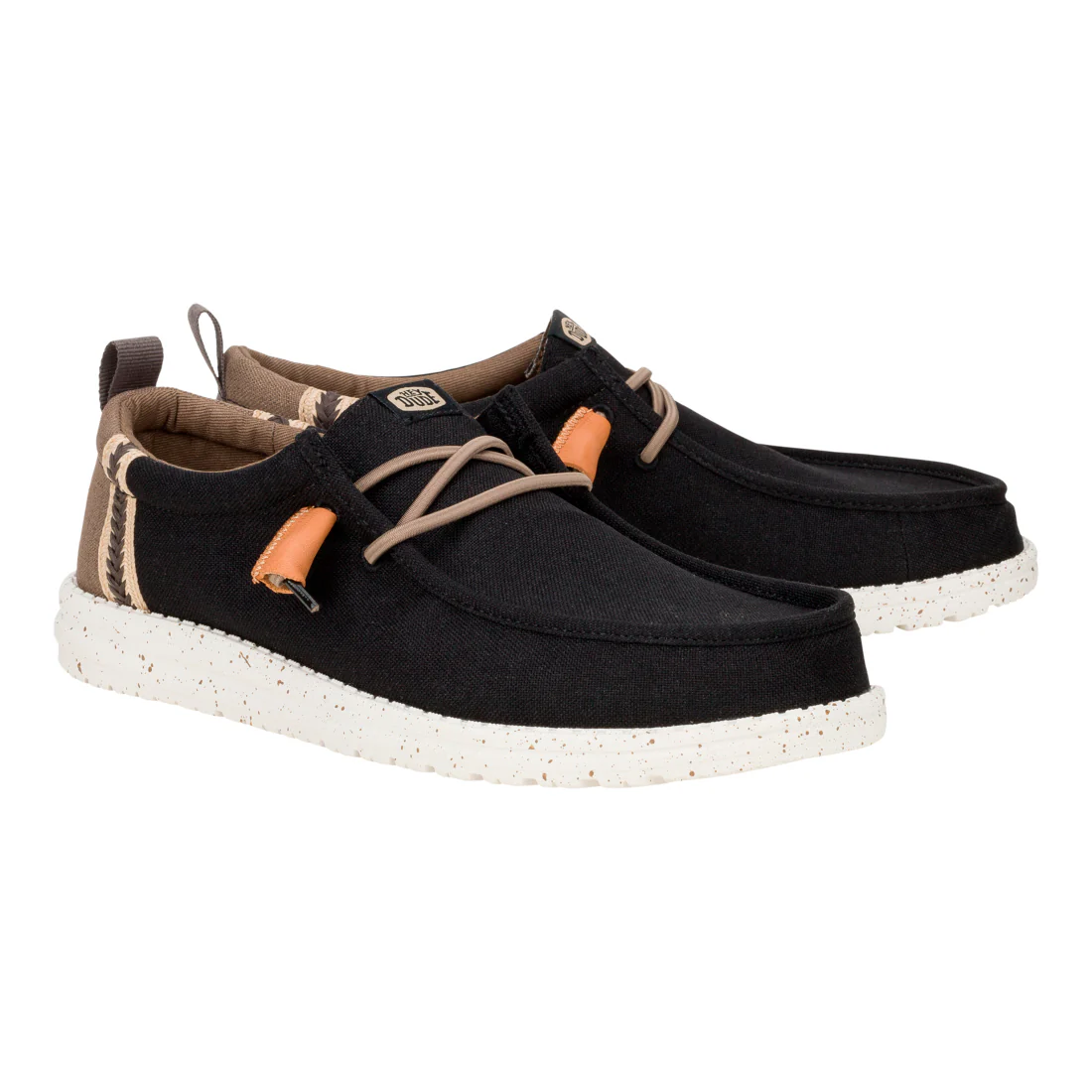 WALLY SUMMER LINEN BLACK/WALNUT - Image 3