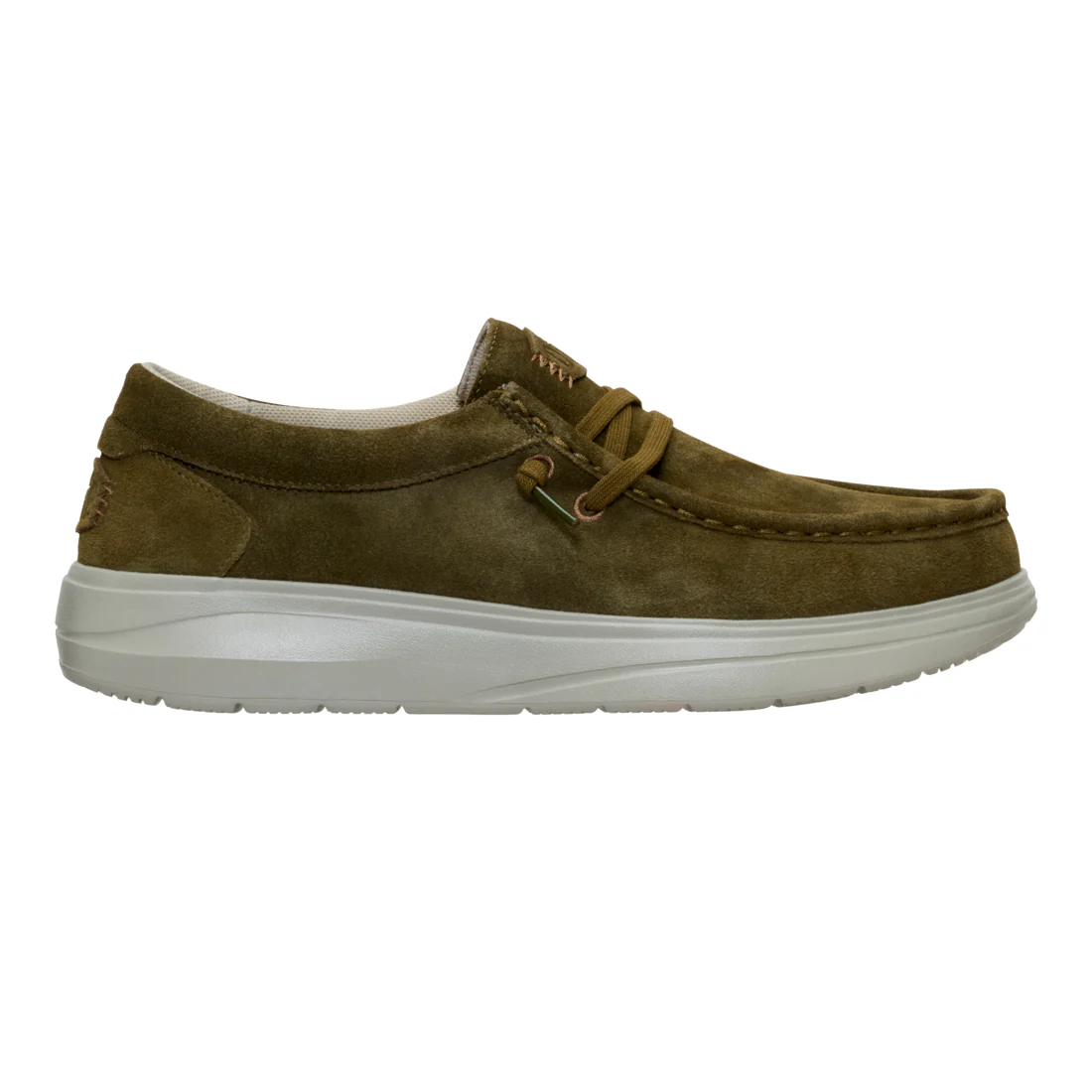 WALLY COMF SUEDE DARK OLIVE/STONE GREY - Image 3