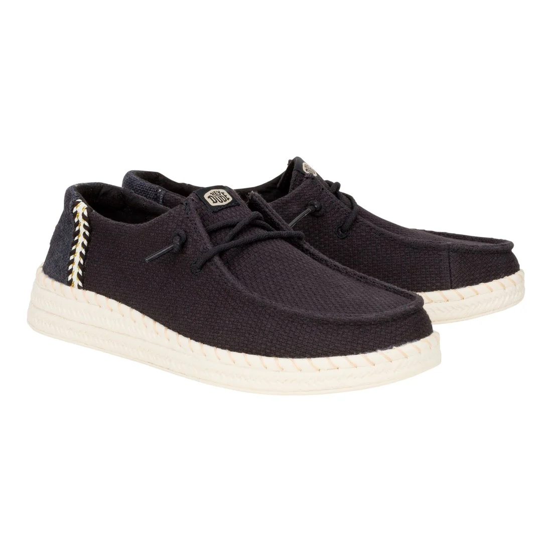 WENDY ESPADRILLE WOVEN BLACK - Image 2