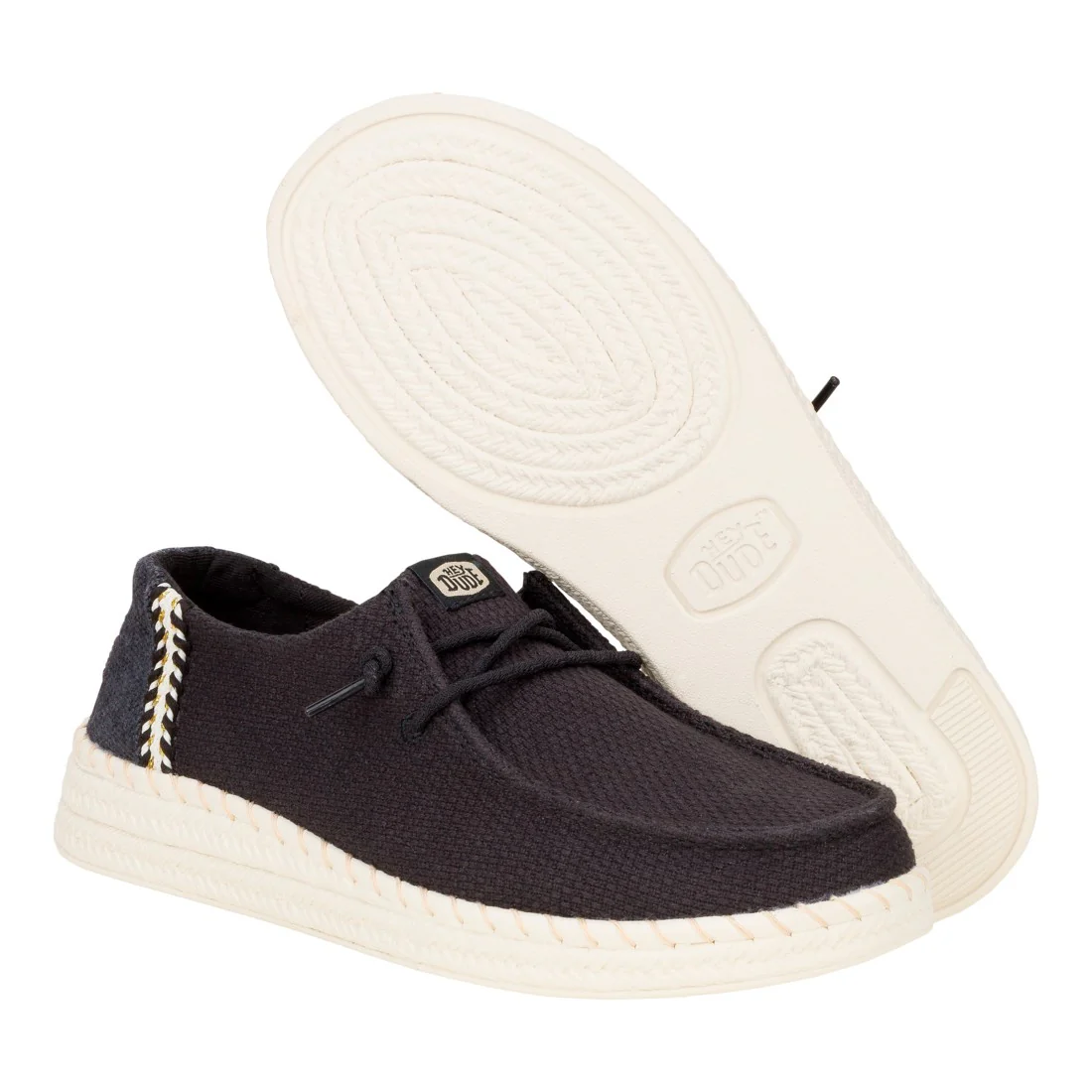 WENDY ESPADRILLE WOVEN BLACK - Image 3