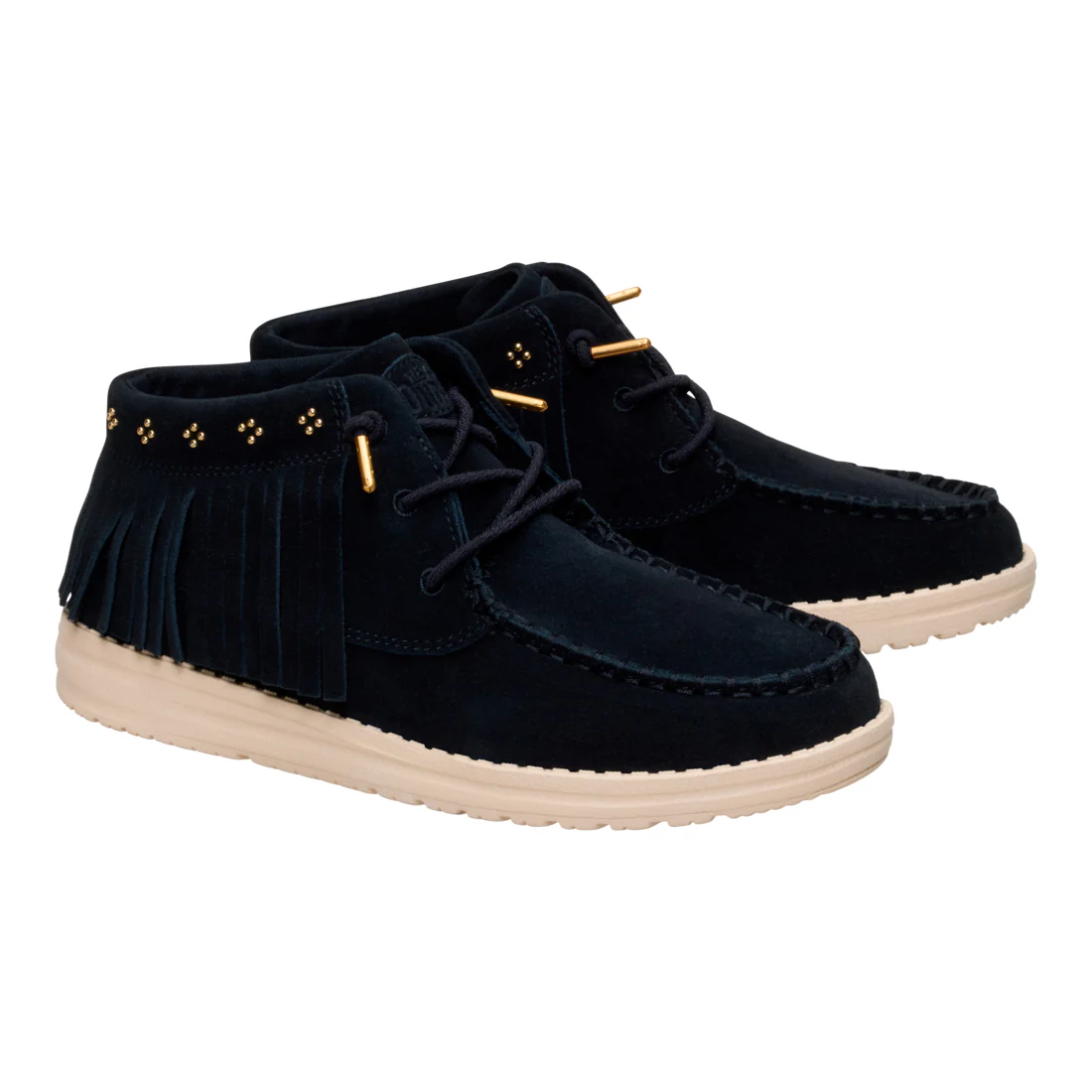 WENDY MID FRINGE COWGIRL SUEDE BLACK - Image 3