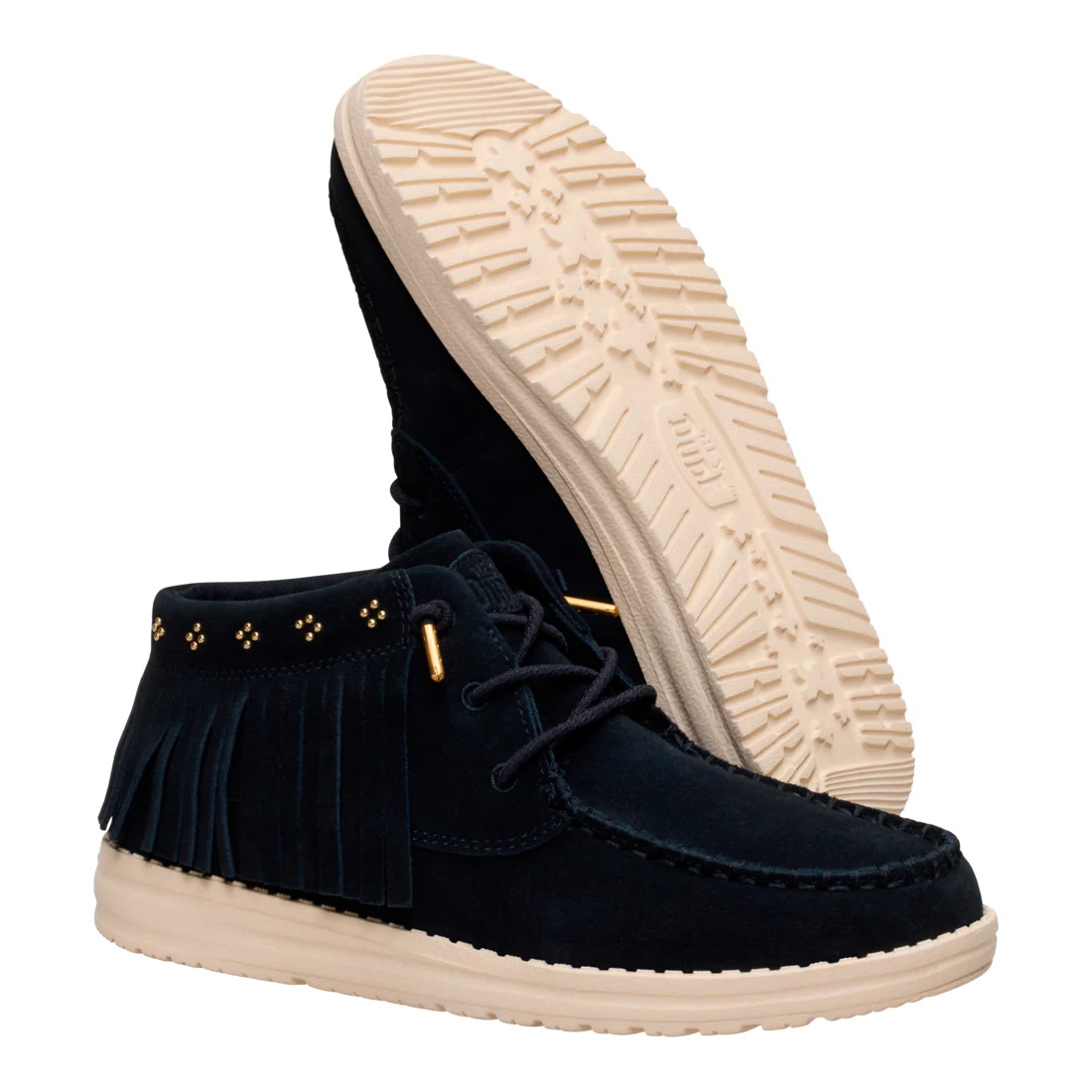 WENDY MID FRINGE COWGIRL SUEDE BLACK - Image 4