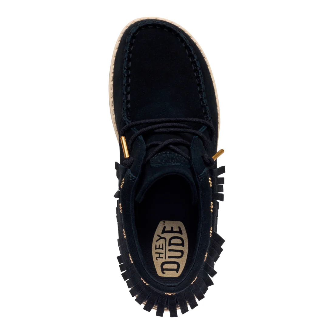 WENDY MID FRINGE COWGIRL SUEDE BLACK - Image 7