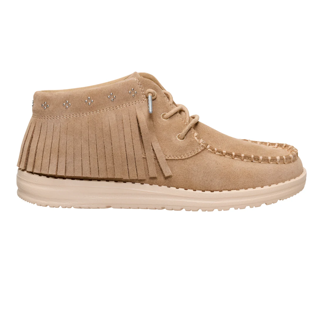 WENDY MID FRINGE COWGIRL SUEDE TAN - Image 2