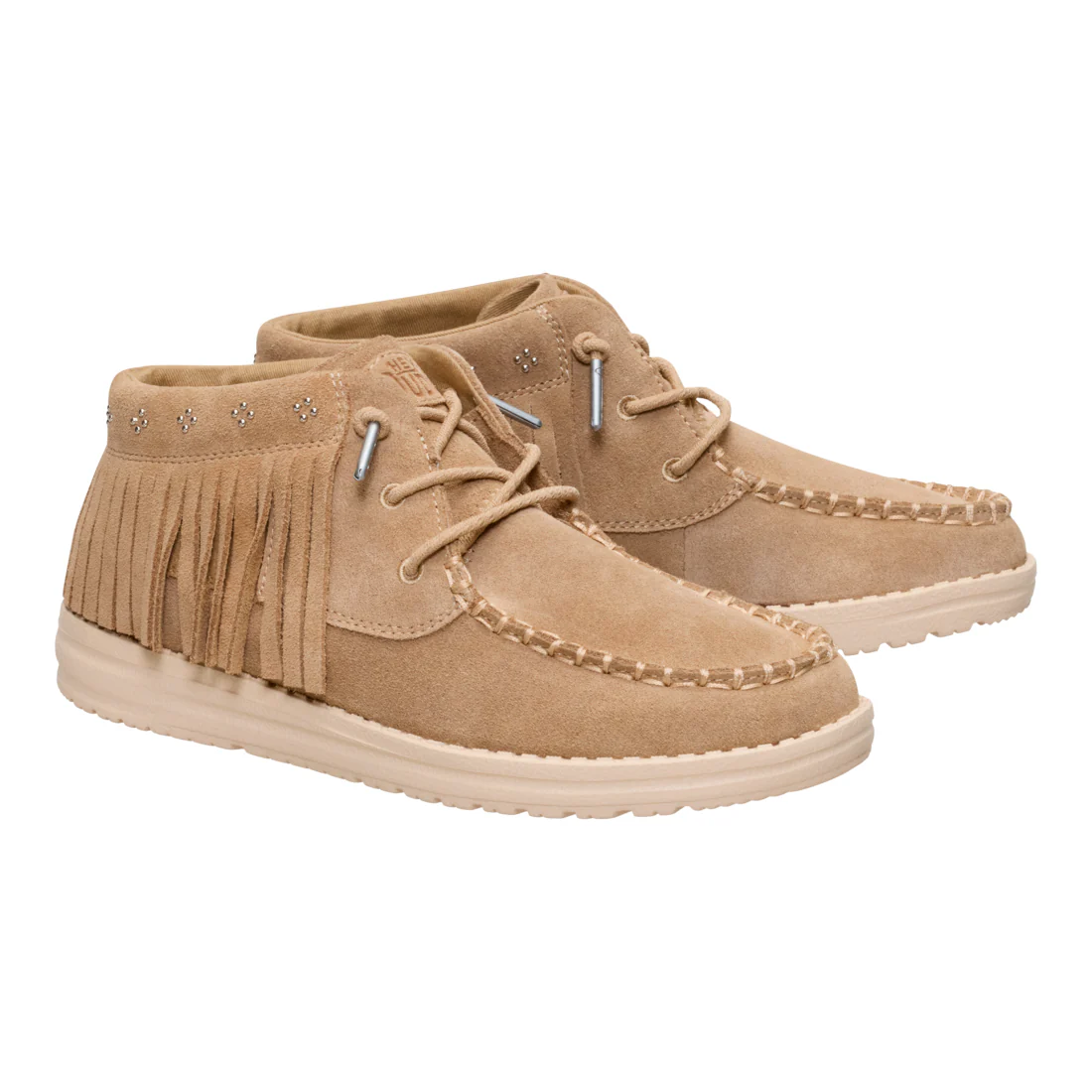 WENDY MID FRINGE COWGIRL SUEDE TAN - Image 3