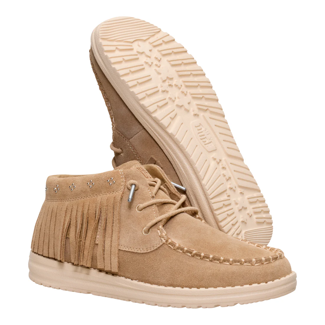 WENDY MID FRINGE COWGIRL SUEDE TAN - Image 4