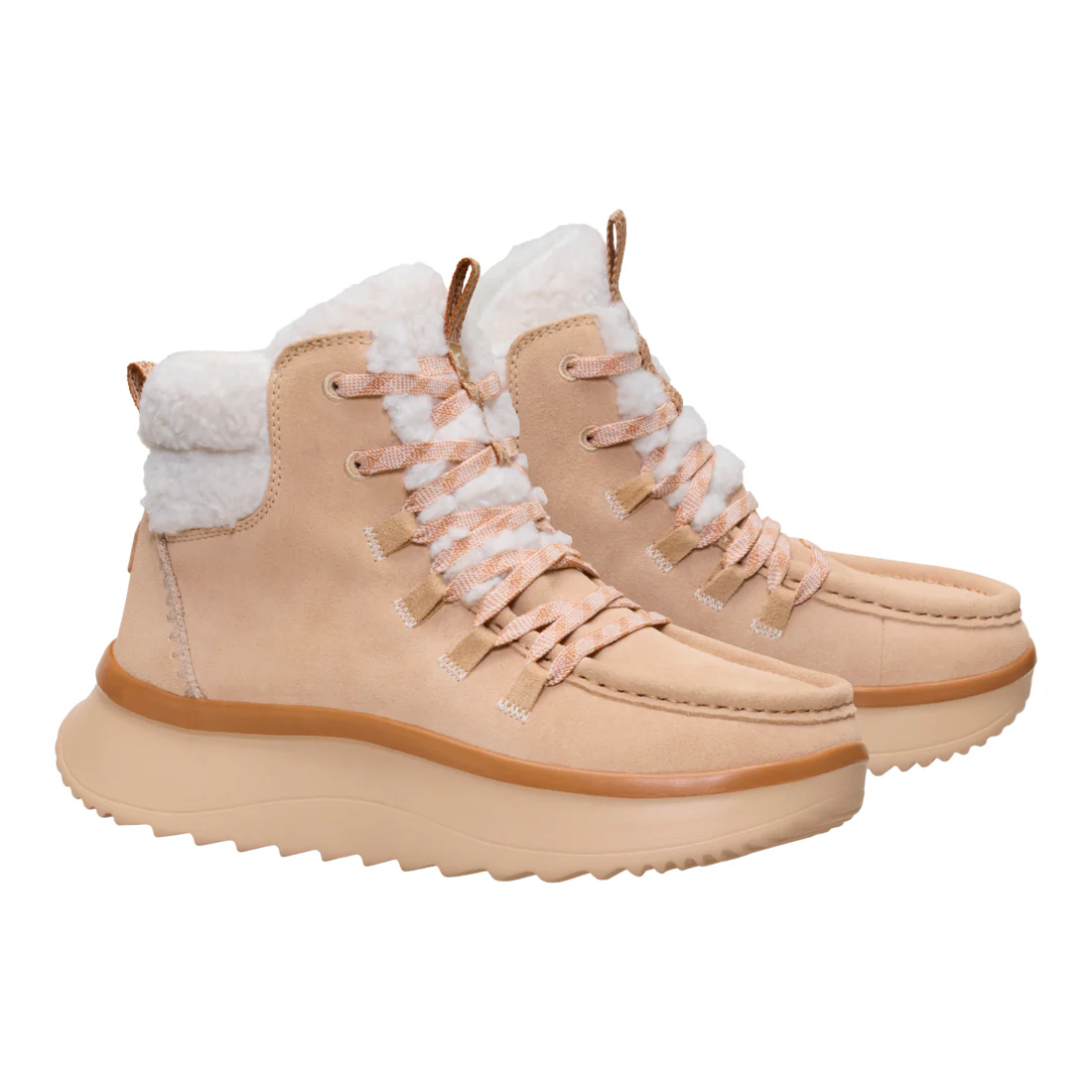 WENDY PEAK APRES SUEDE COZSTIT TAN - Image 3