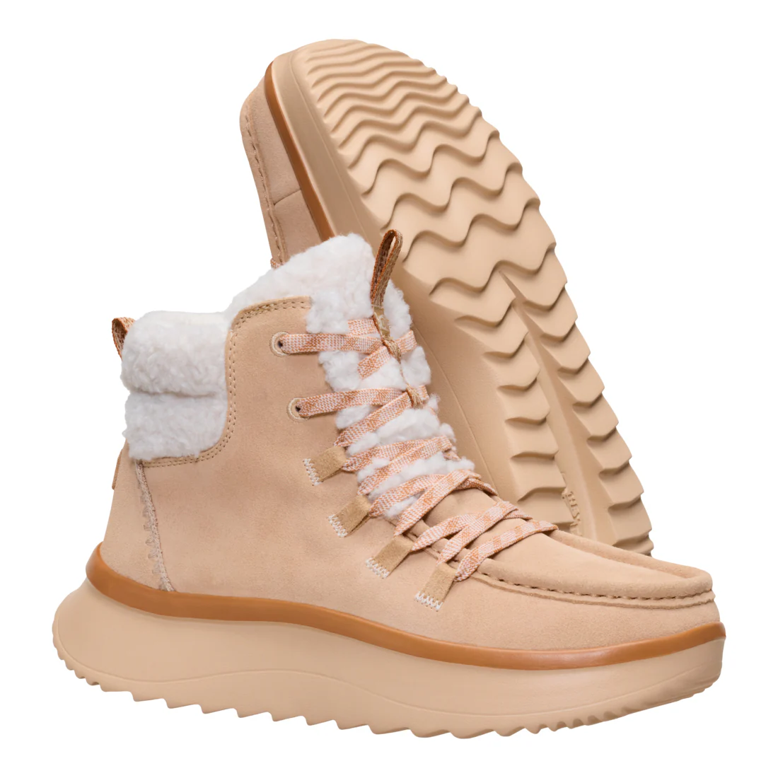 WENDY PEAK APRES SUEDE COZSTIT TAN - Image 4