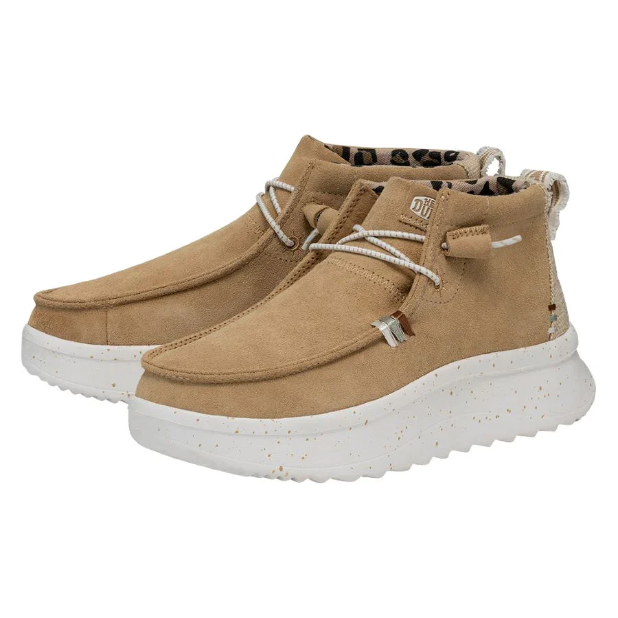 WENDY PEAK HI SUEDE TAN - Image 2