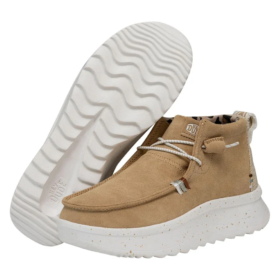WENDY PEAK HI SUEDE TAN - Image 3
