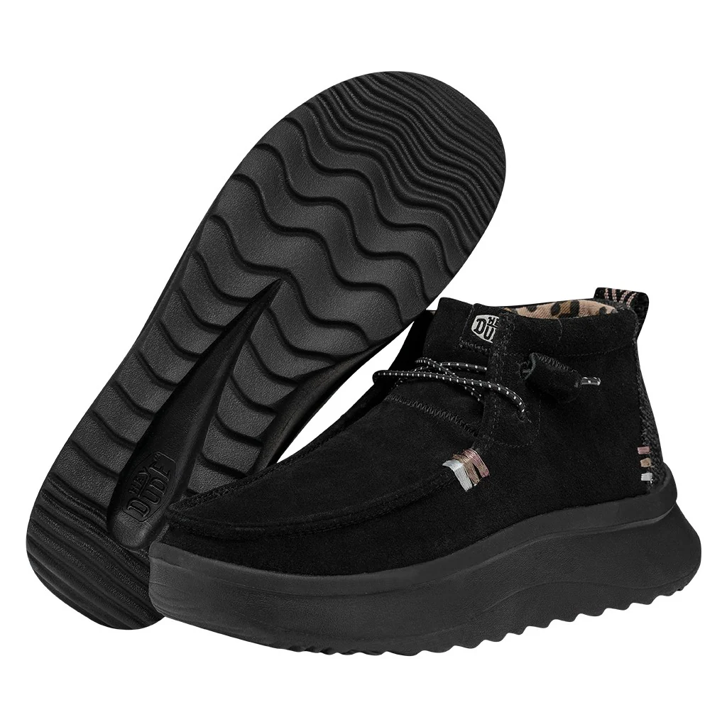 WENDY PEAK HI SUEDE BLACK - Image 3
