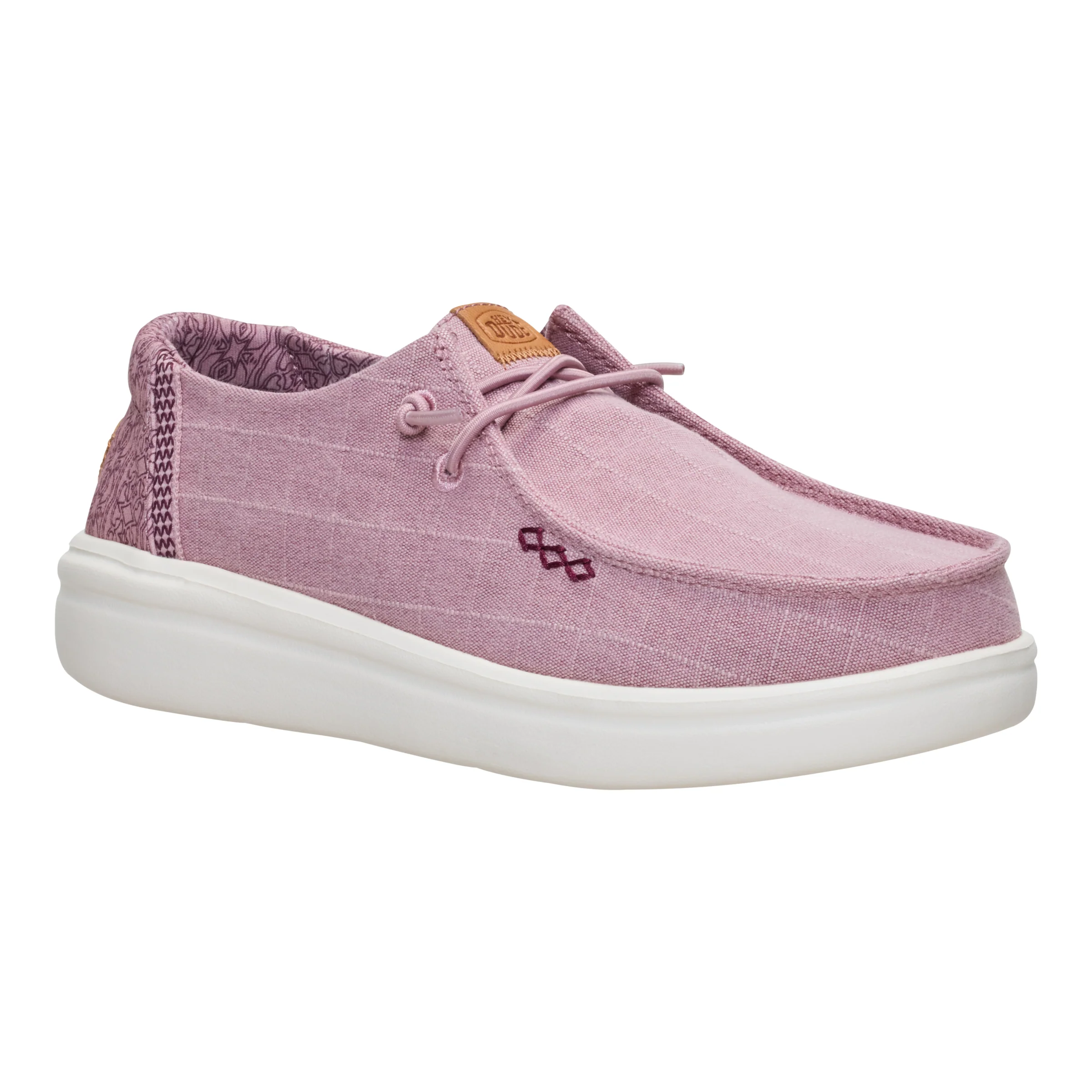 WENDY RISE CHAMBRAY GRID ROSE PURPLE - Image 3