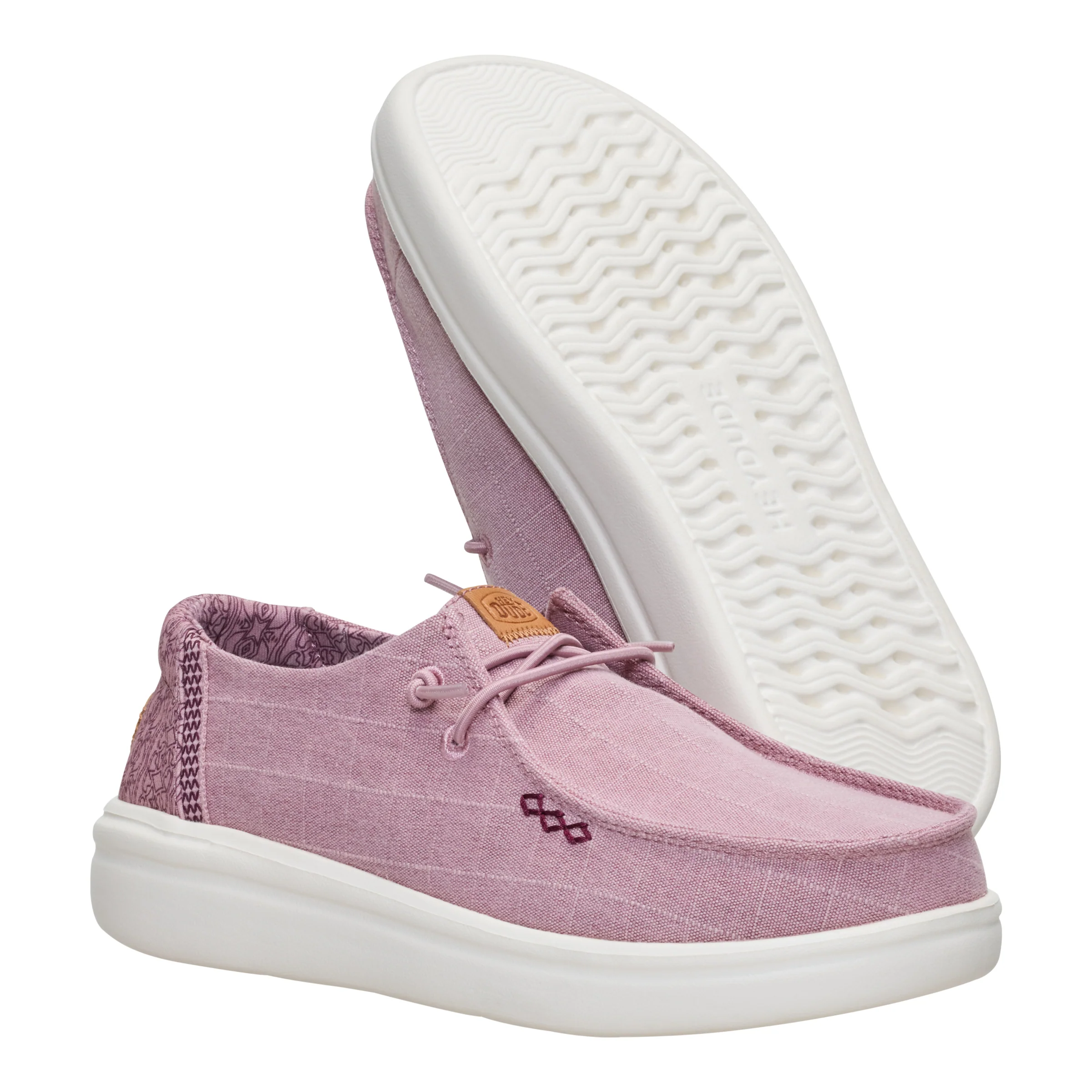 WENDY RISE CHAMBRAY GRID ROSE PURPLE - Image 5