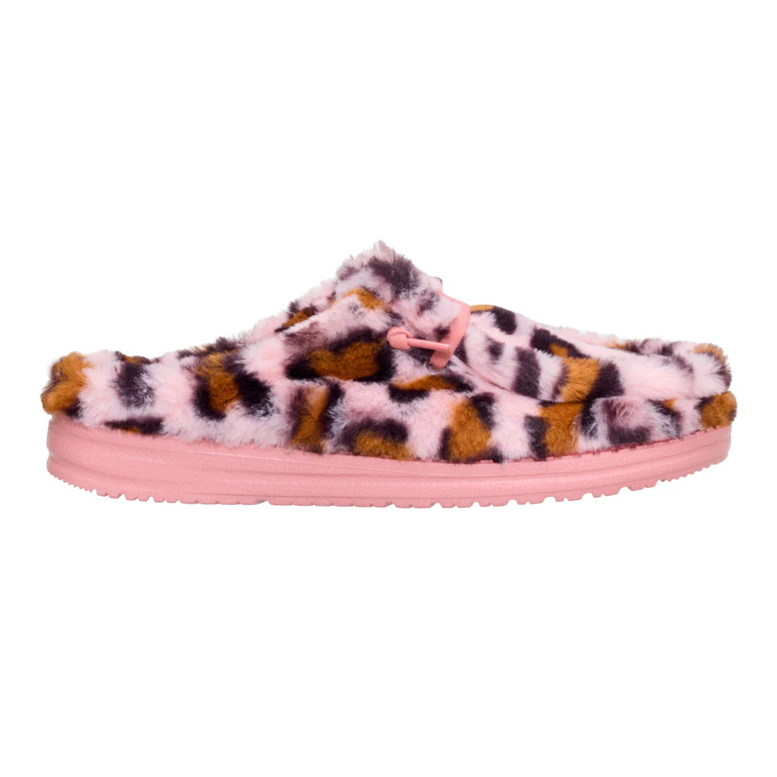 WENDY SLIPPER LEO FUR PINK/MULTI - Image 3