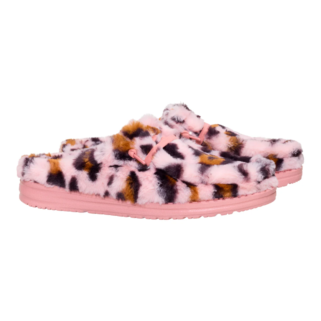 WENDY SLIPPER LEO FUR PINK/MULTI - Image 4