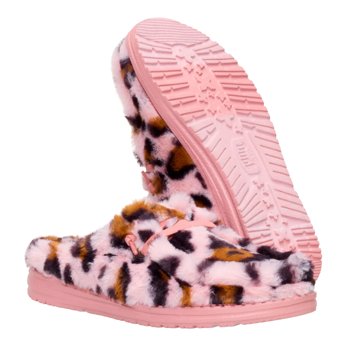 WENDY SLIPPER LEO FUR PINK/MULTI - Image 5